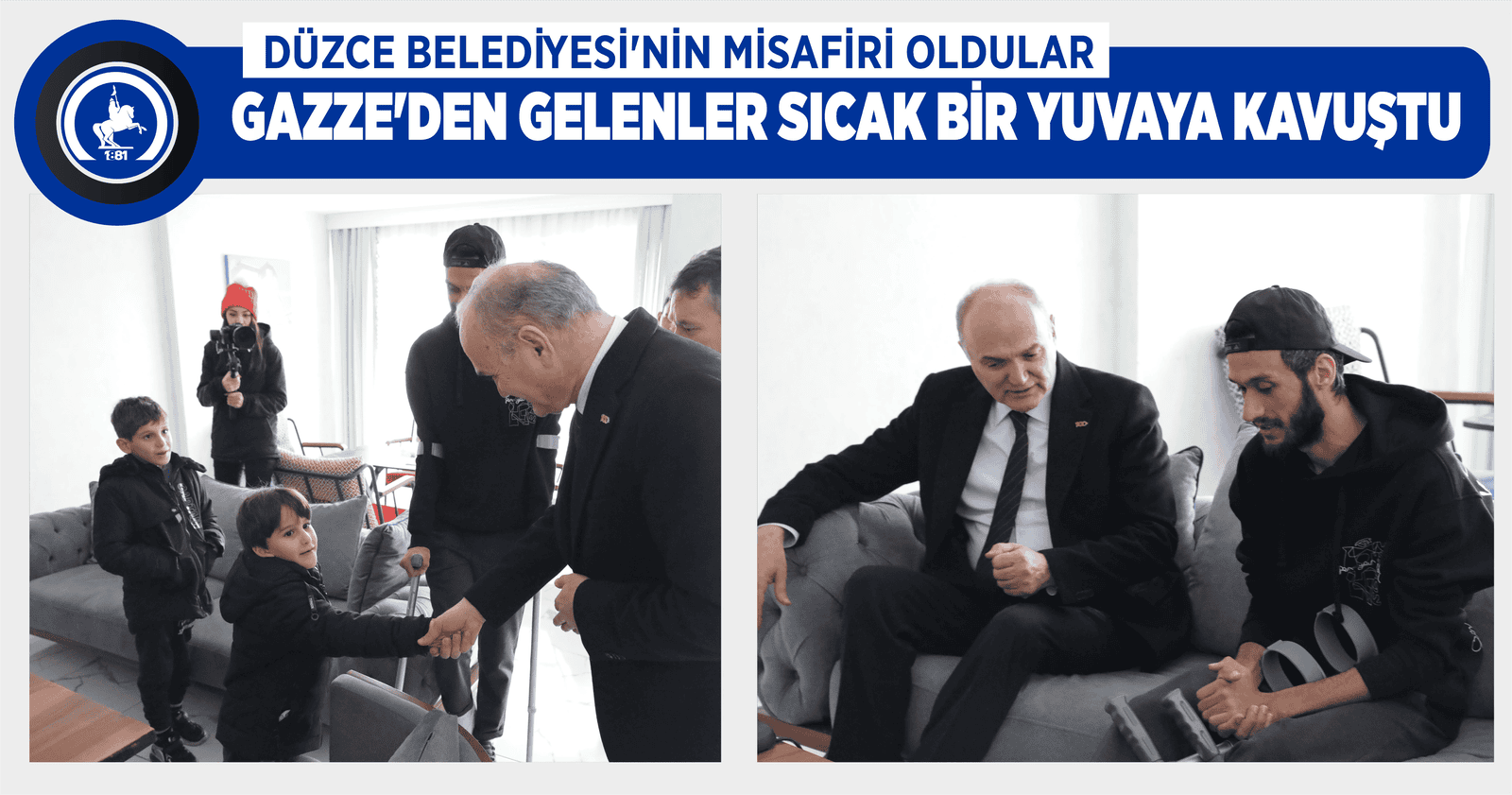 GAZZE’DEN GELENLER SICAK BİR YUVAYA KAVUŞTU
