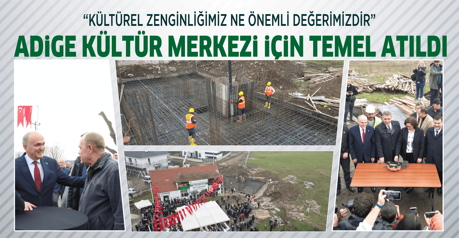 ADİGE KÜLTÜR MERKEZİ İÇİN TEMEL ATILDI