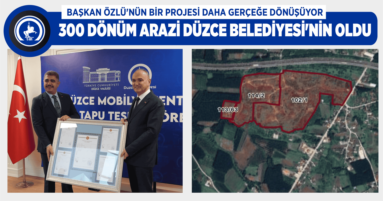 BAŞKAN ÖZLÜ’NÜN BİR PROJESİ DAHA GERÇEĞE DÖNÜŞÜYOR