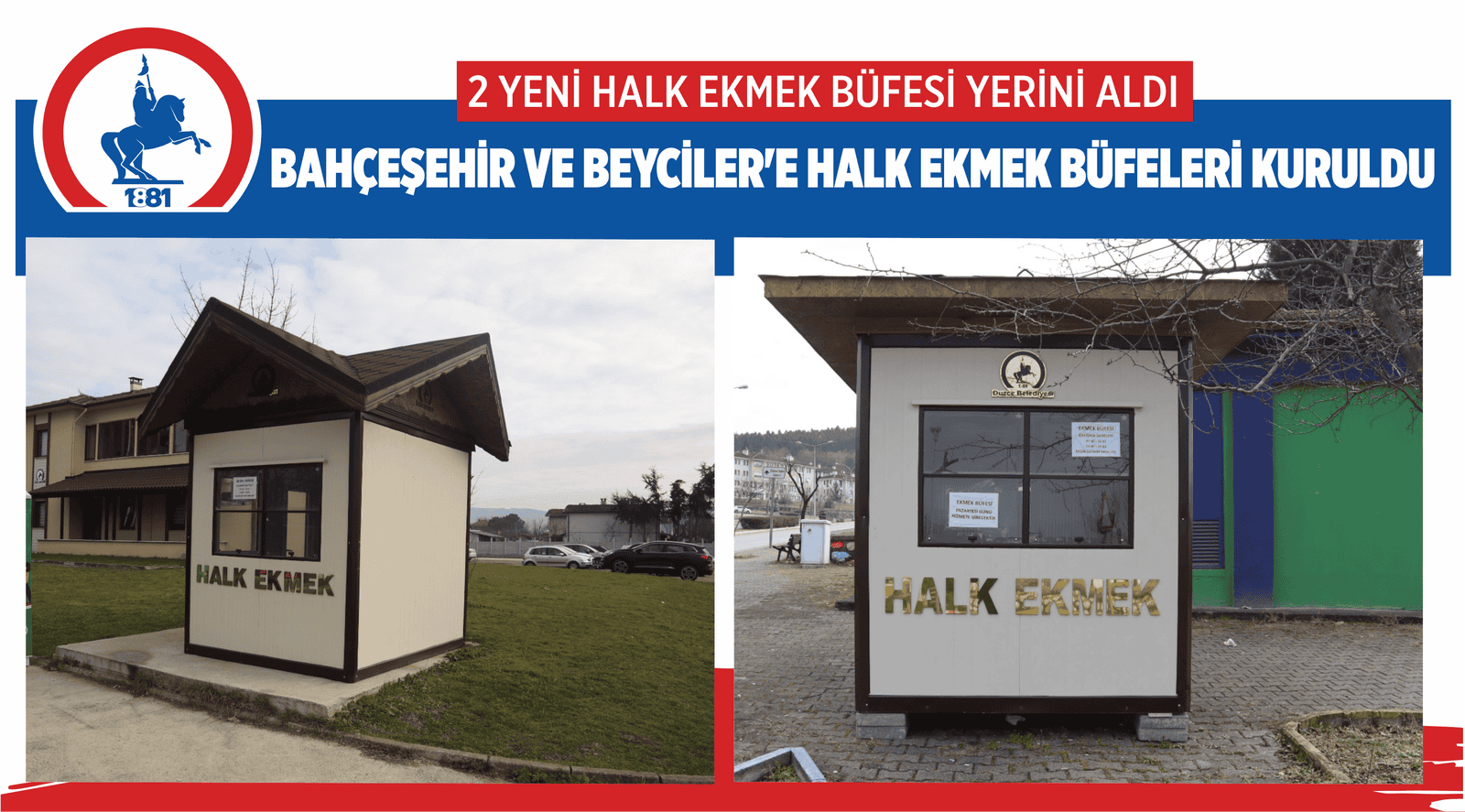 2 YENİ HALK EKMEK BÜFESİ YERİNİ ALDI