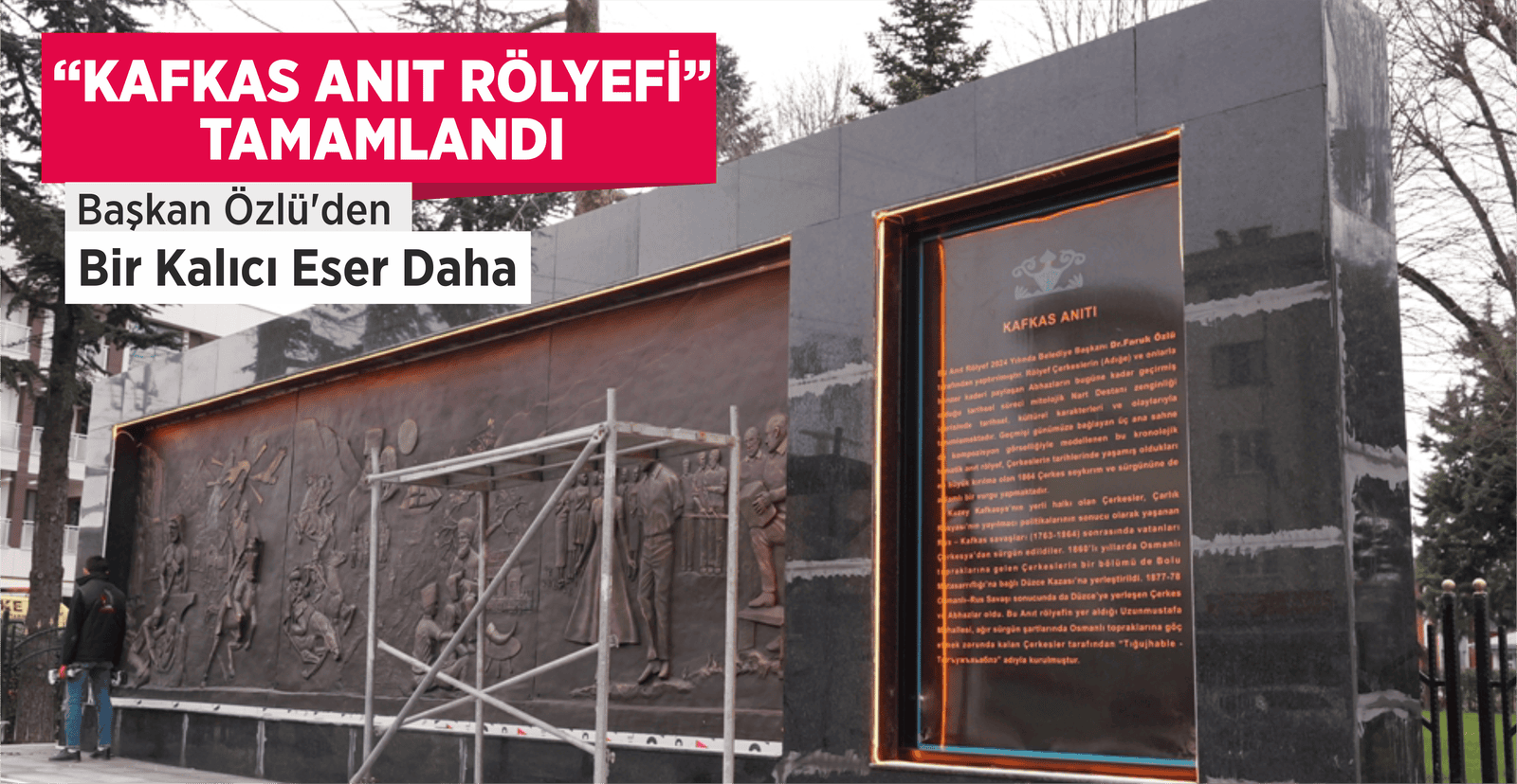 BAŞKAN ÖZLÜ’DEN BİR KALICI ESER DAHA