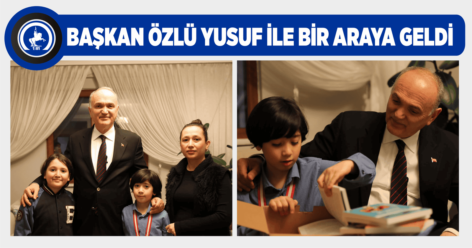 MİNİK YUSUF’U EVİNDE ZİYARET ETTİ