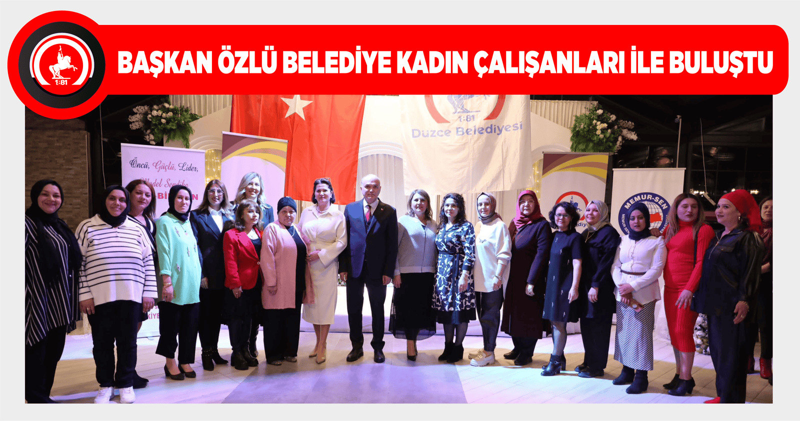 BAŞKAN ÖZLÜ BELEDİYE KADIN ÇALIŞANLARI İLE BULUŞTU