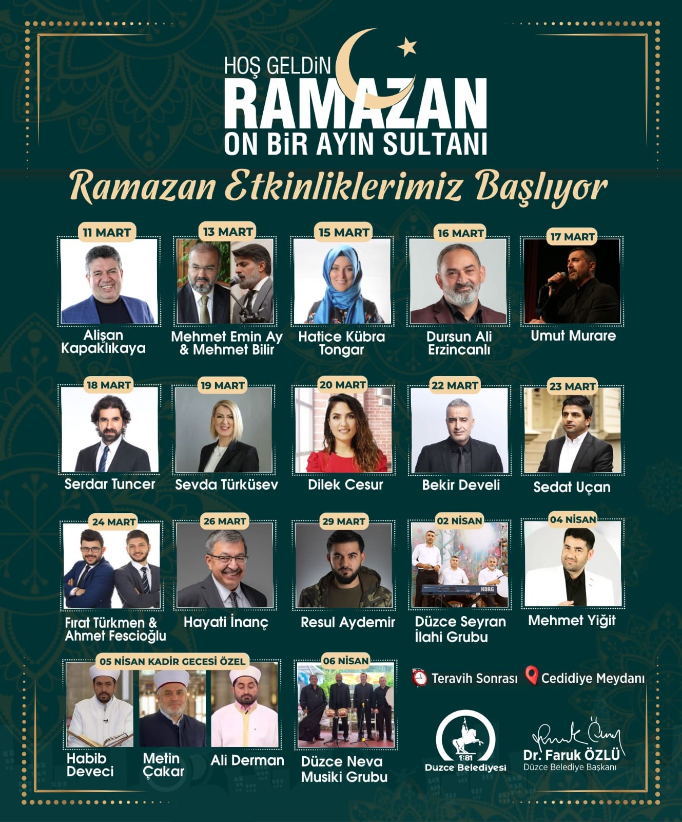 RAMAZAN ETKİNLİKLERİNİN ADRESİ CEDİDİYE MEYDANI