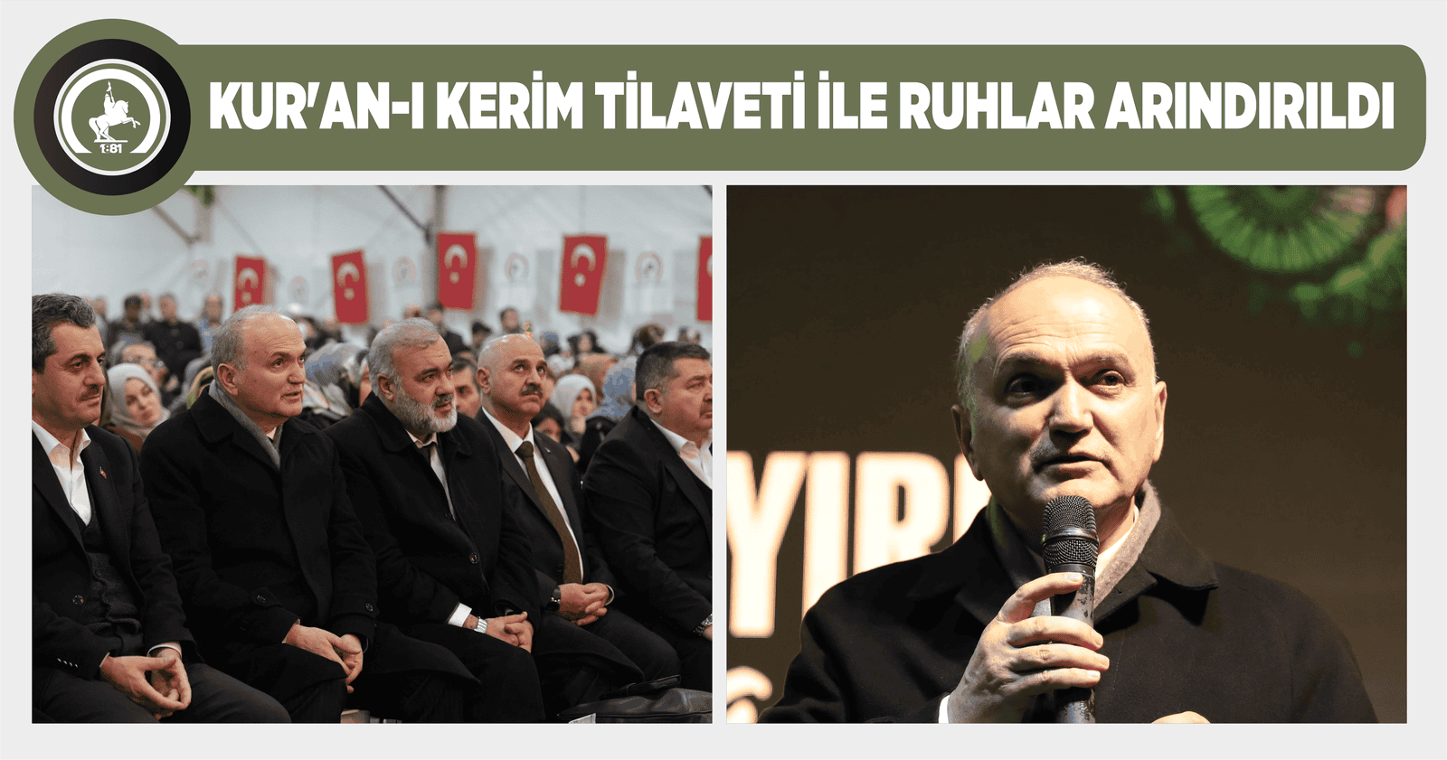KUR’AN-I KERİM TİLAVETİ İLE RUHLAR ARINDIRILDI
