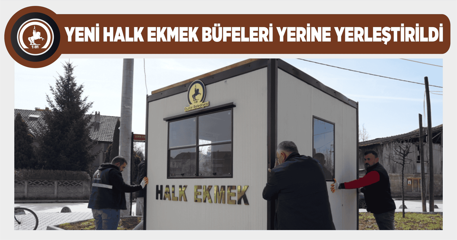 YENİ HALK EKMEK BÜFELERİ YERİNE YERLEŞTİRİLDİ