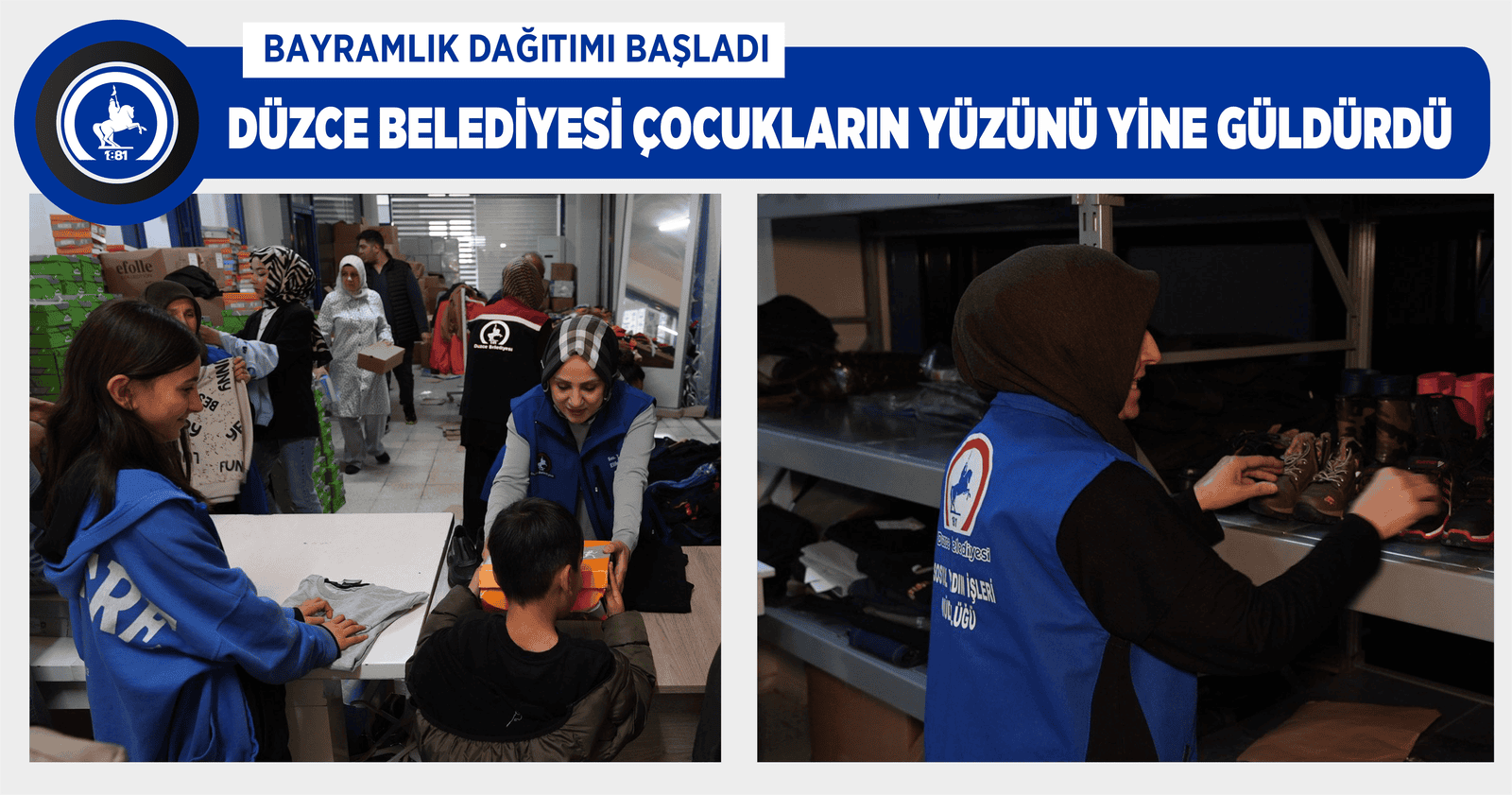 DÜZCE BELEDİYESİ ÇOCUKLARIN YÜZÜNÜ YİNE GÜLDÜRDÜ