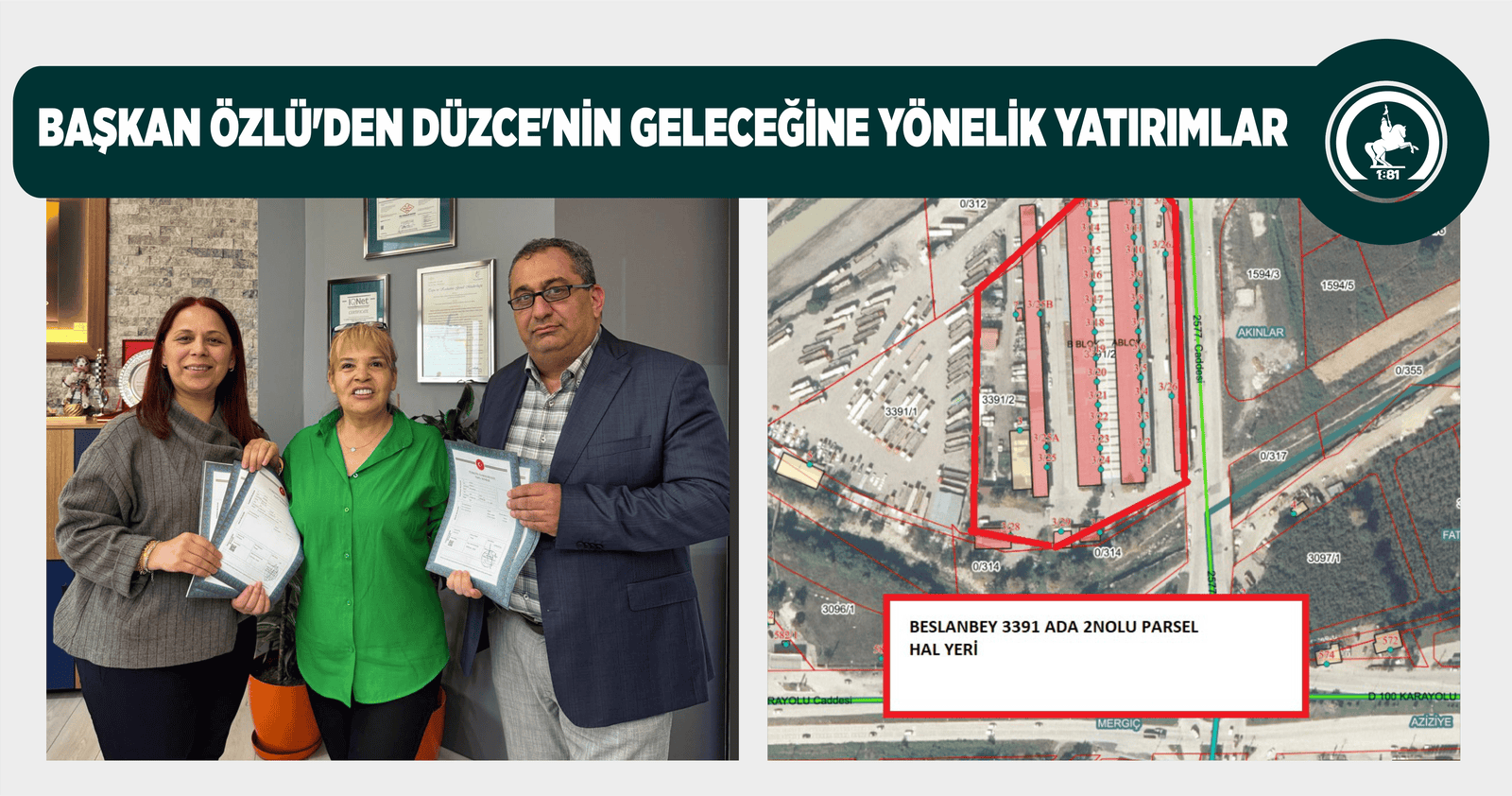 BAŞKAN ÖZLÜ’DEN DÜZCE’NİN GELECEĞİNE YÖNELİK YATIRIMLAR
