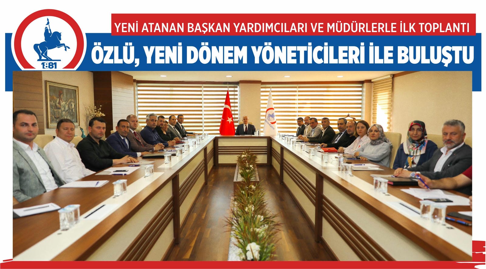 BAŞKAN ÖZLÜ, YENİ DÖNEM YÖNETİCİLERİ İLE BULUŞTU