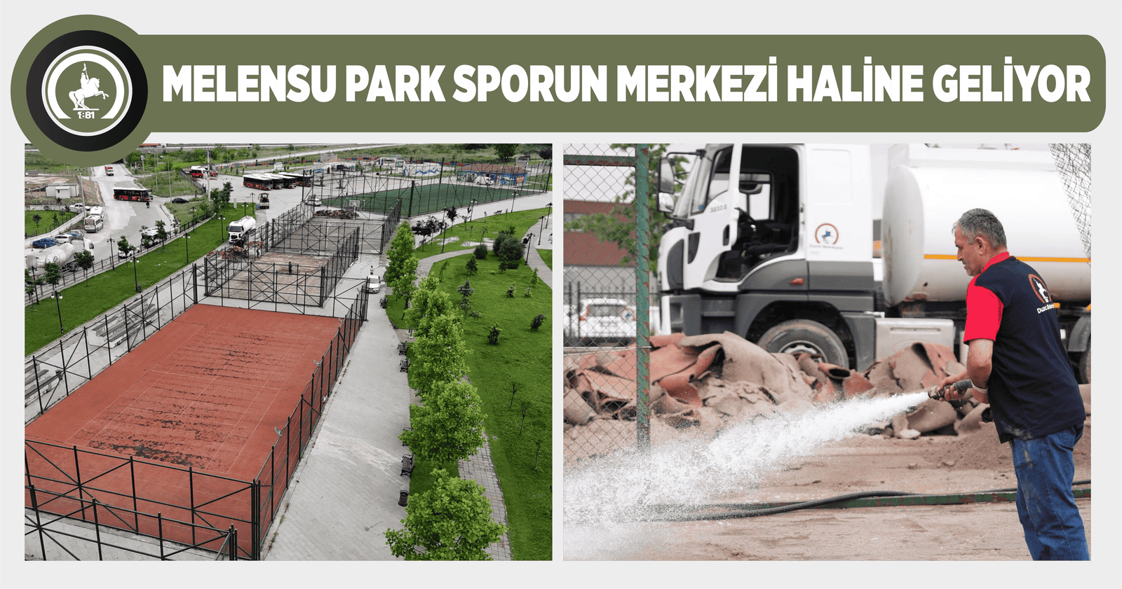 MELENSU PARK SPORUN MERKEZİ HALİNE GELİYOR