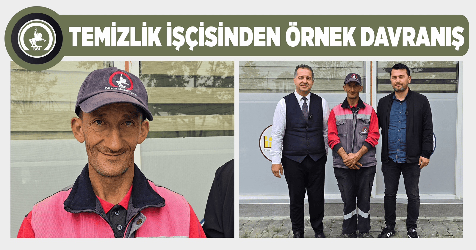 TEMİZLİK İŞÇİSİNDEN ÖRNEK DAVRANIŞ