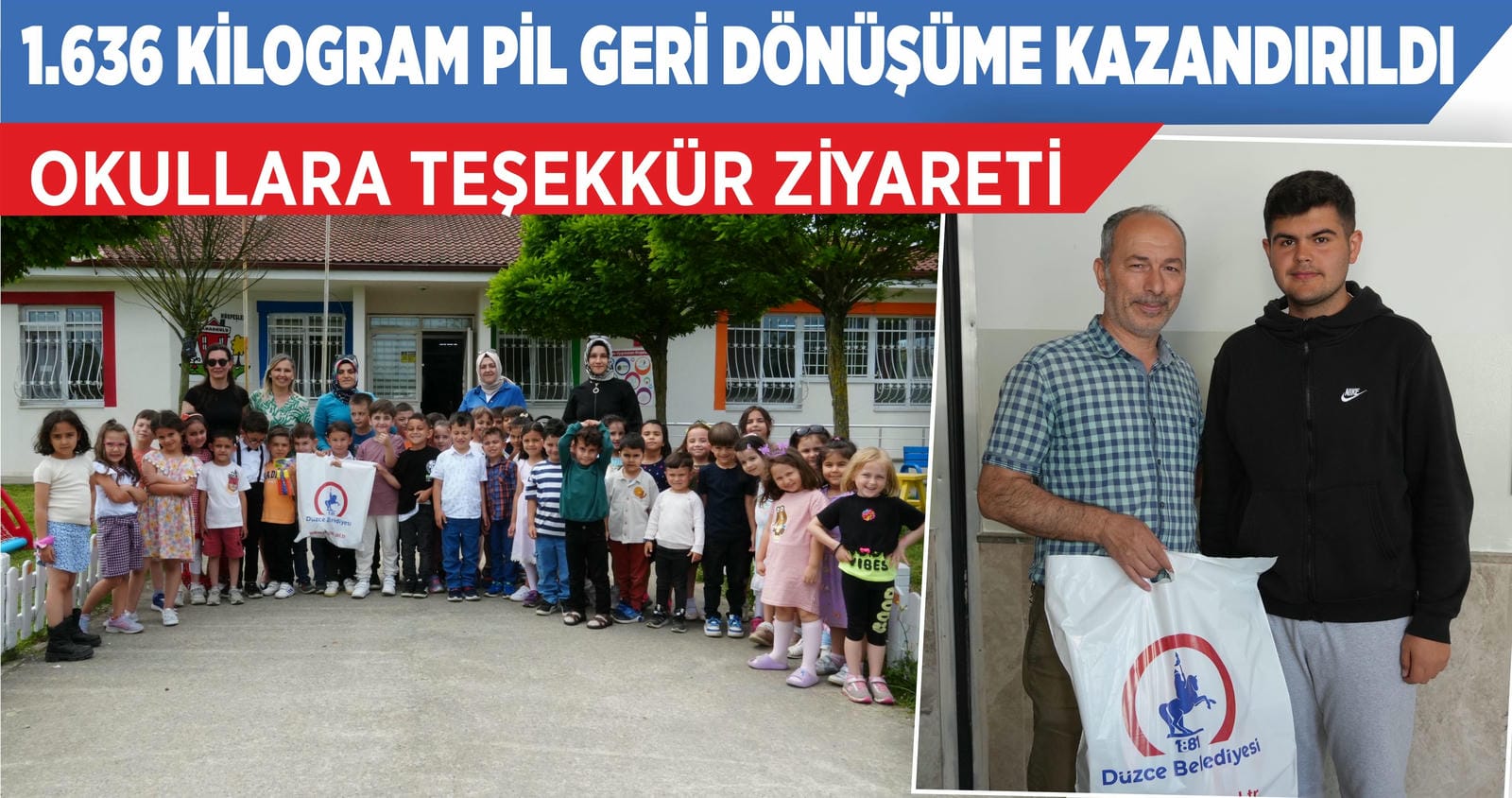 1.636 KG ATIK PİL GERİ DÖNÜŞÜME KAZANDIRILDI