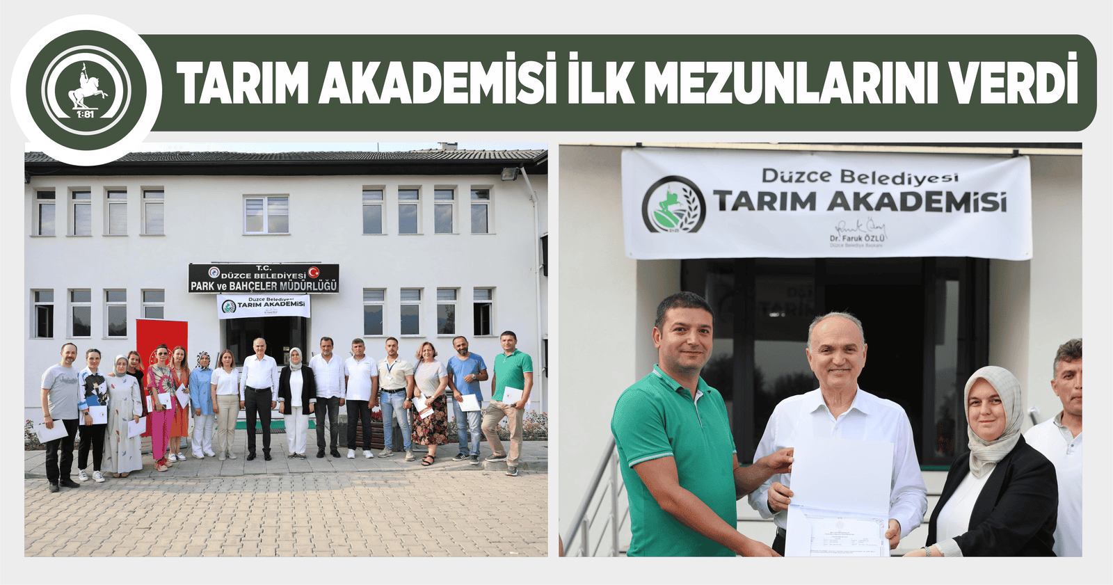 TARIM AKADEMİSİ İLK MEZUNLARINI VERDİ