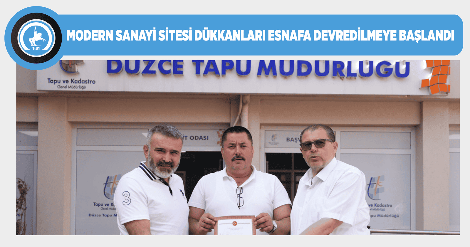 MODERN SANAYİ SİTESİ DÜKKANLARI ESNAFA DEVREDİLMEYE BAŞLANDI