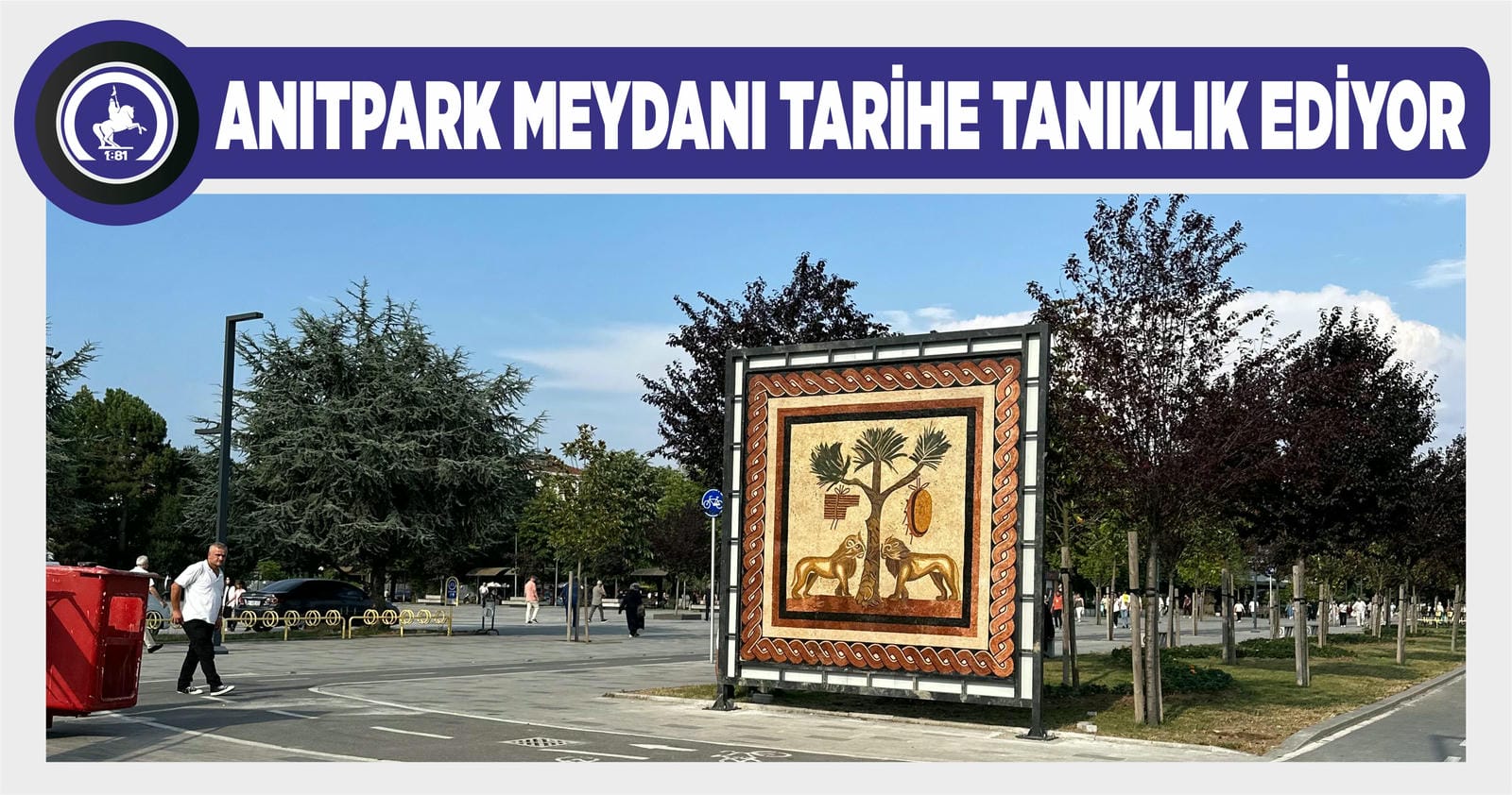 ASLANLI MOZAİK REPLİKASI YERİNE YERLEŞTİRİLDİ
