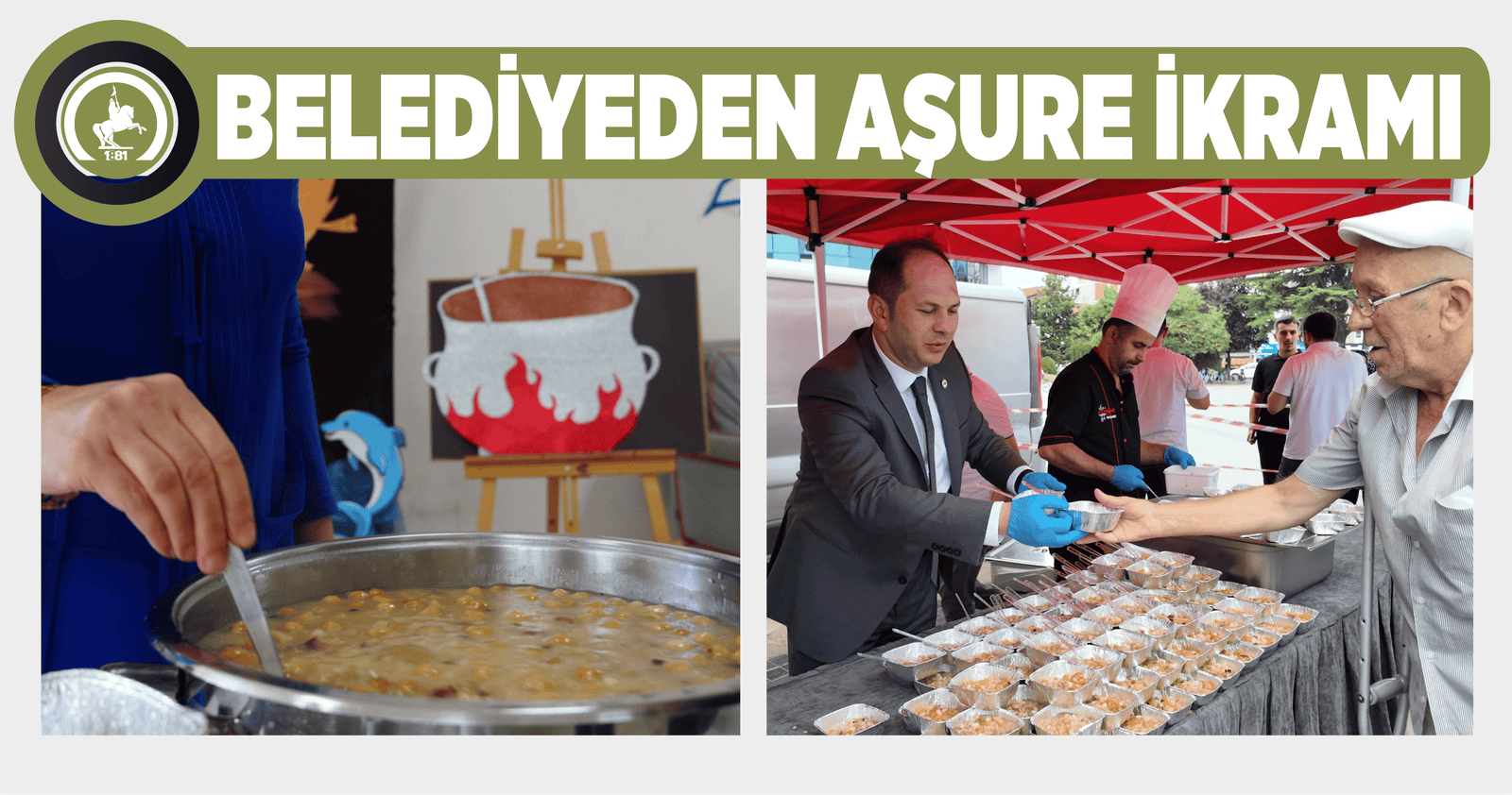 BELEDİYEDEN AŞURE İKRAMI