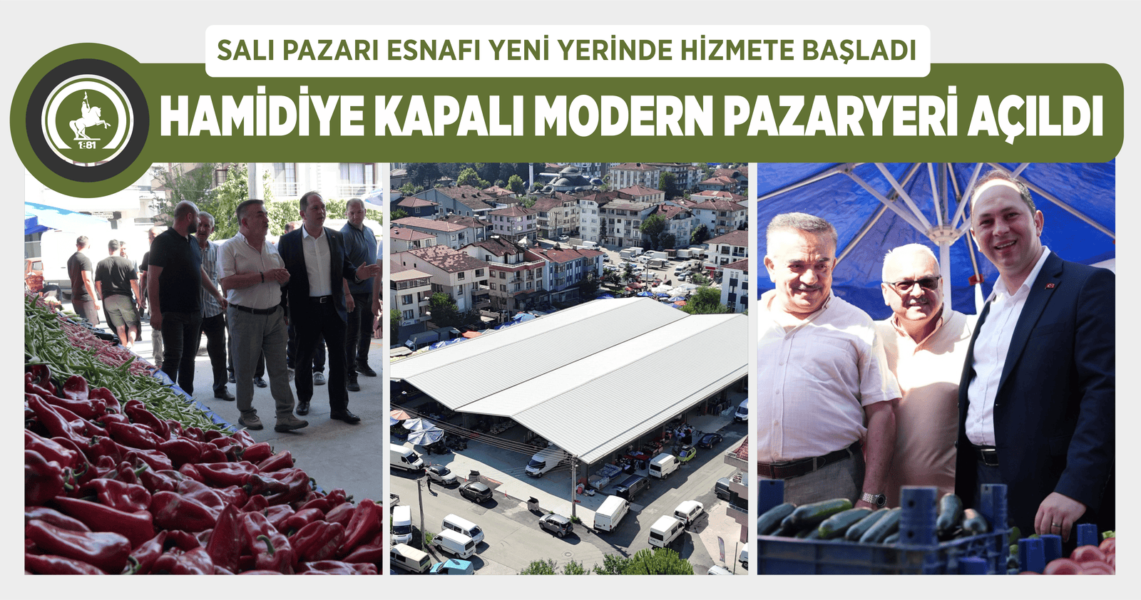 SALI PAZARI ESNAFI YENİ YERİNDE HİZMETE BAŞLADI