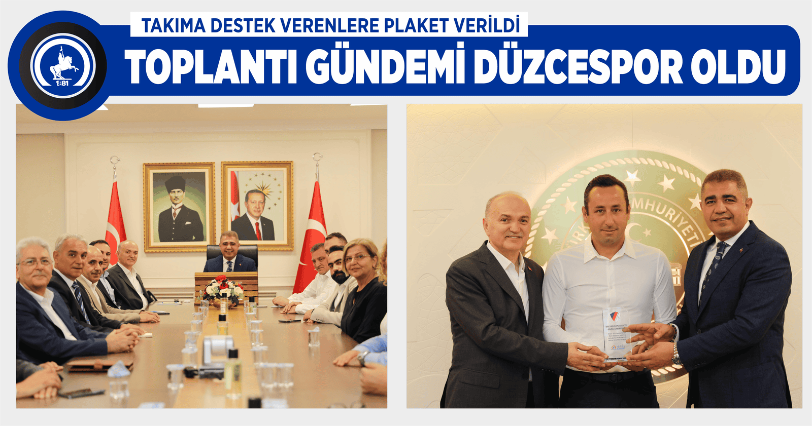 VALİ VE BAŞKAN İŞ ADAMLARI İLE BULUŞTU