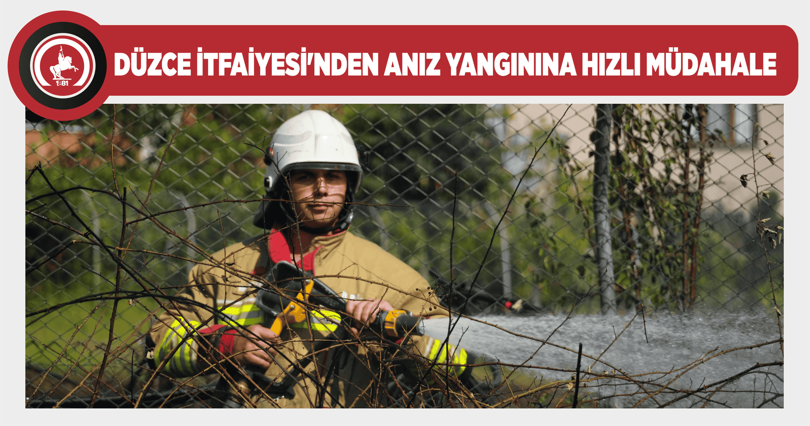 DÜZCE İTFAİYESİ’NDEN ANIZ YANGININA HIZLI MÜDAHALE