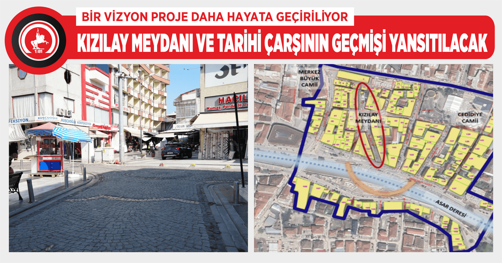 KIZILAY MEYDANI KENTSEL TASARIM UYGULAMA PROJESİ BAŞLIYOR