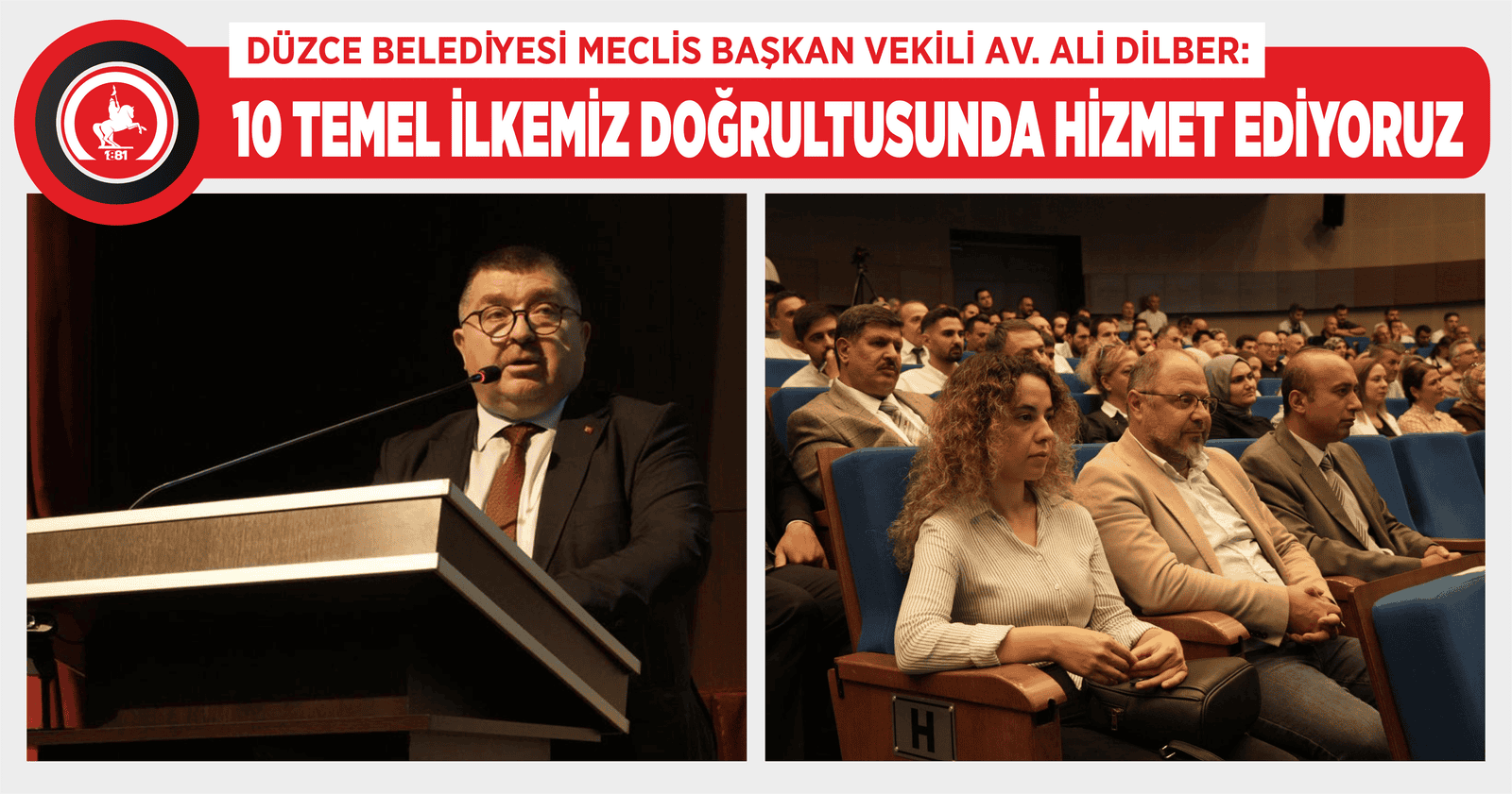 DÜZCE BELEDİYESİ YÖNETİCİLERİ ETİK KONFERANSINDA YER ALDI