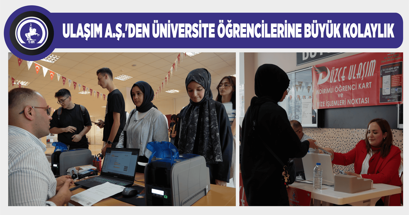 KAMPÜSTE ‘KENT KART’ NOKTASI OLUŞTURULDU