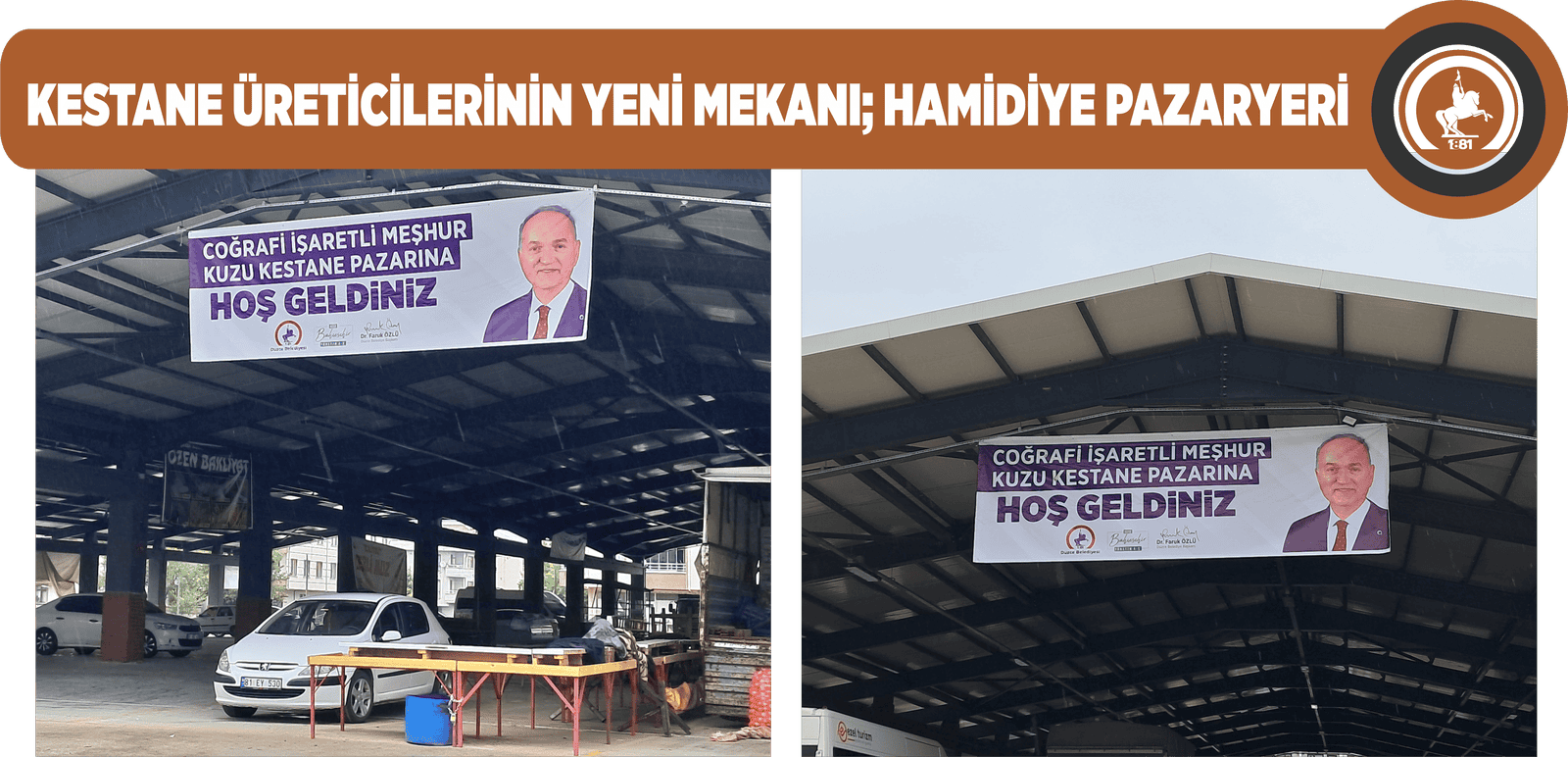 KESTANE ÜRETİCİLERİNİN YENİ MEKANI; HAMİDİYE PAZARYERİ