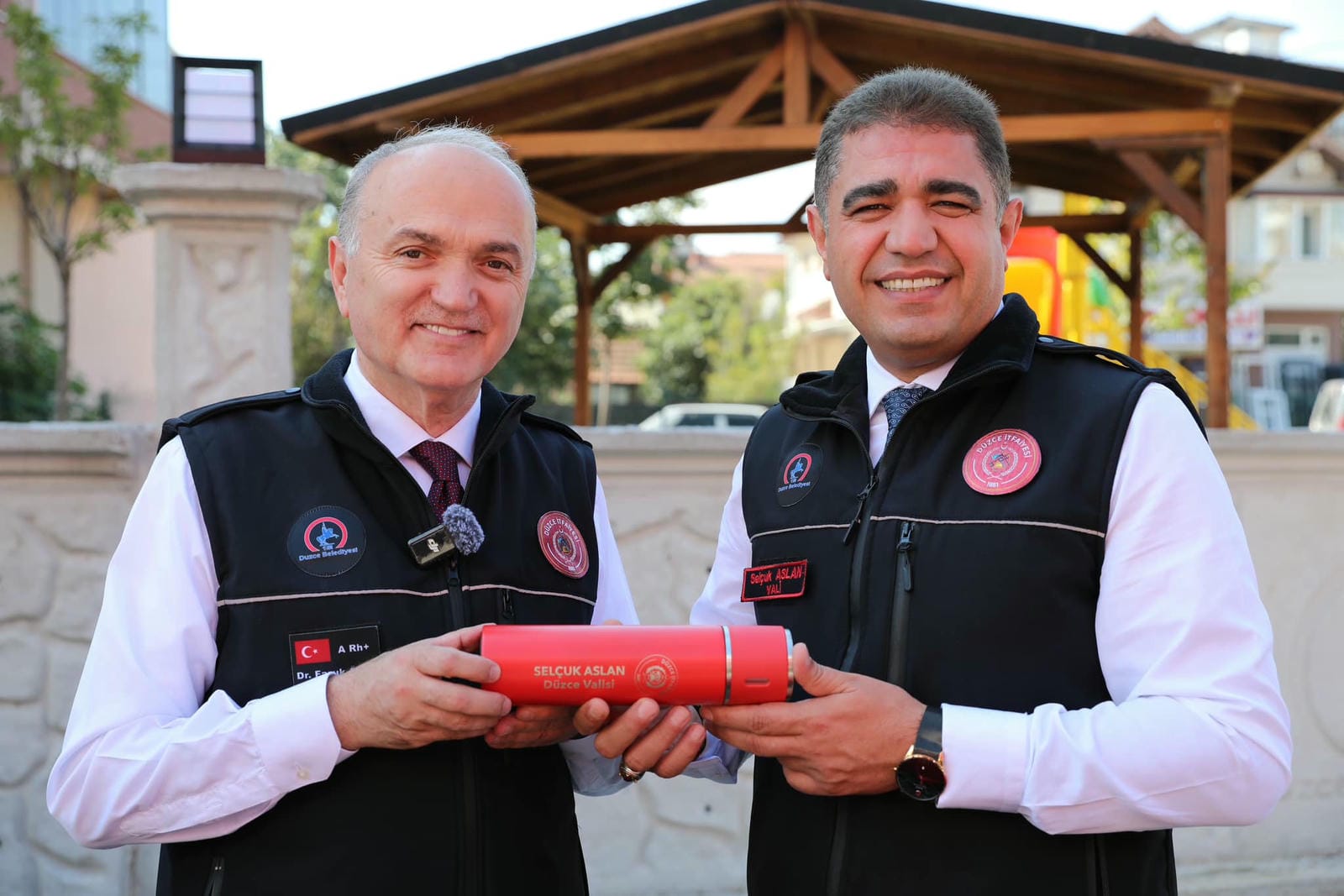 VALİ VE BAŞKAN’DAN İTFAİYE ZİYARETİ