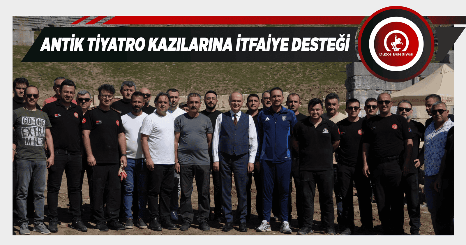 ANTİK TİYATRO KAZILARINA İTFAİYE DESTEĞİ