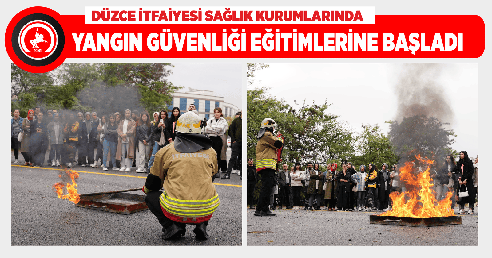 DÜZCE İTFAİYESİ SAĞLIK KURUMLARINDA YANGIN GÜVENLİĞİ EĞİTİMLERİNE BAŞLADI