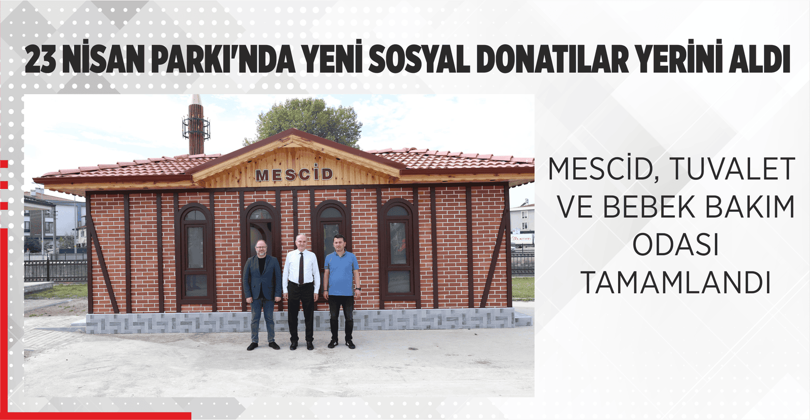 23 NİSAN PARKI’NDA YENİ SOSYAL DONATILAR YERİNİ ALDI