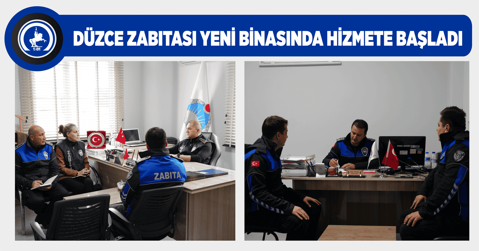 DÜZCE ZABITASI YENİ BİNASINDA HİZMETE BAŞLADI