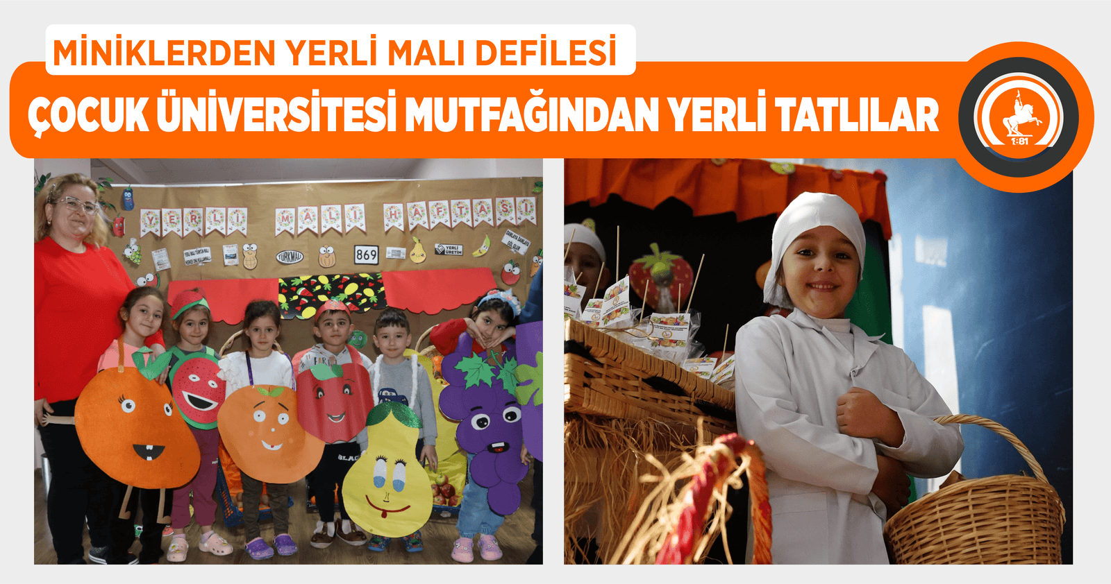 MİNİKLERDEN YERLİ MALI DEFİLESİ