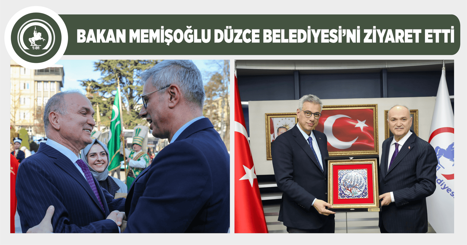 BAKAN MEMİŞOĞLU DÜZCE BELEDİYESİ’Nİ ZİYARET ETTİ