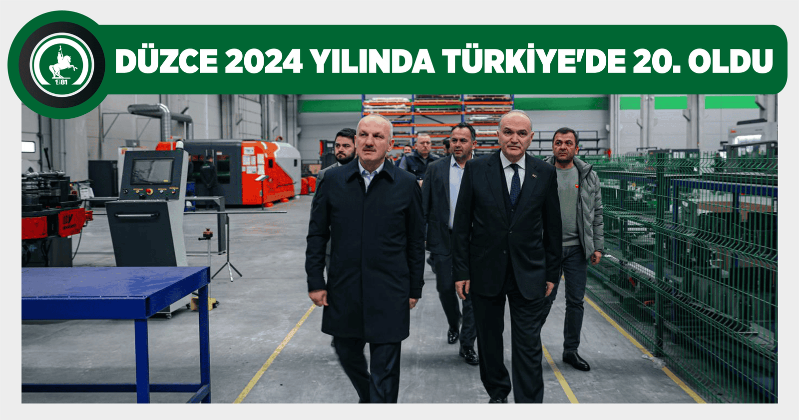 DÜZCE 2024 YILINDA TÜRKİYE’DE 20. OLDU