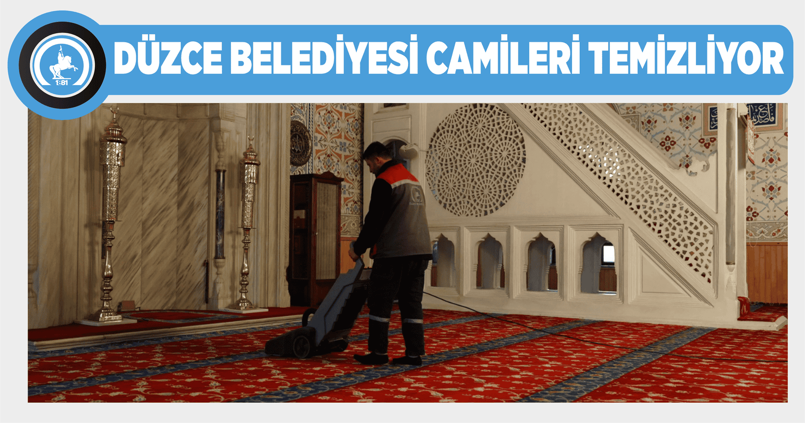 DÜZCE BELEDİYESİ CAMİLERİ TEMİZLİYOR