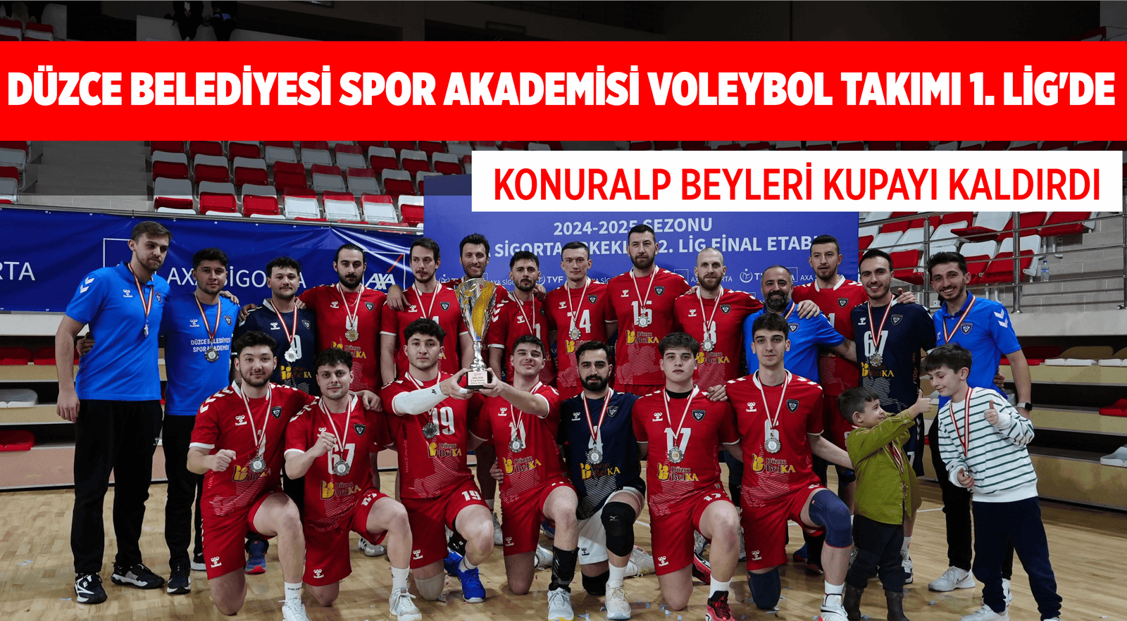 DÜZCE BELEDİYESİ SPOR AKADEMİSİ VOLEYBOL TAKIMI 1. LİG’DE