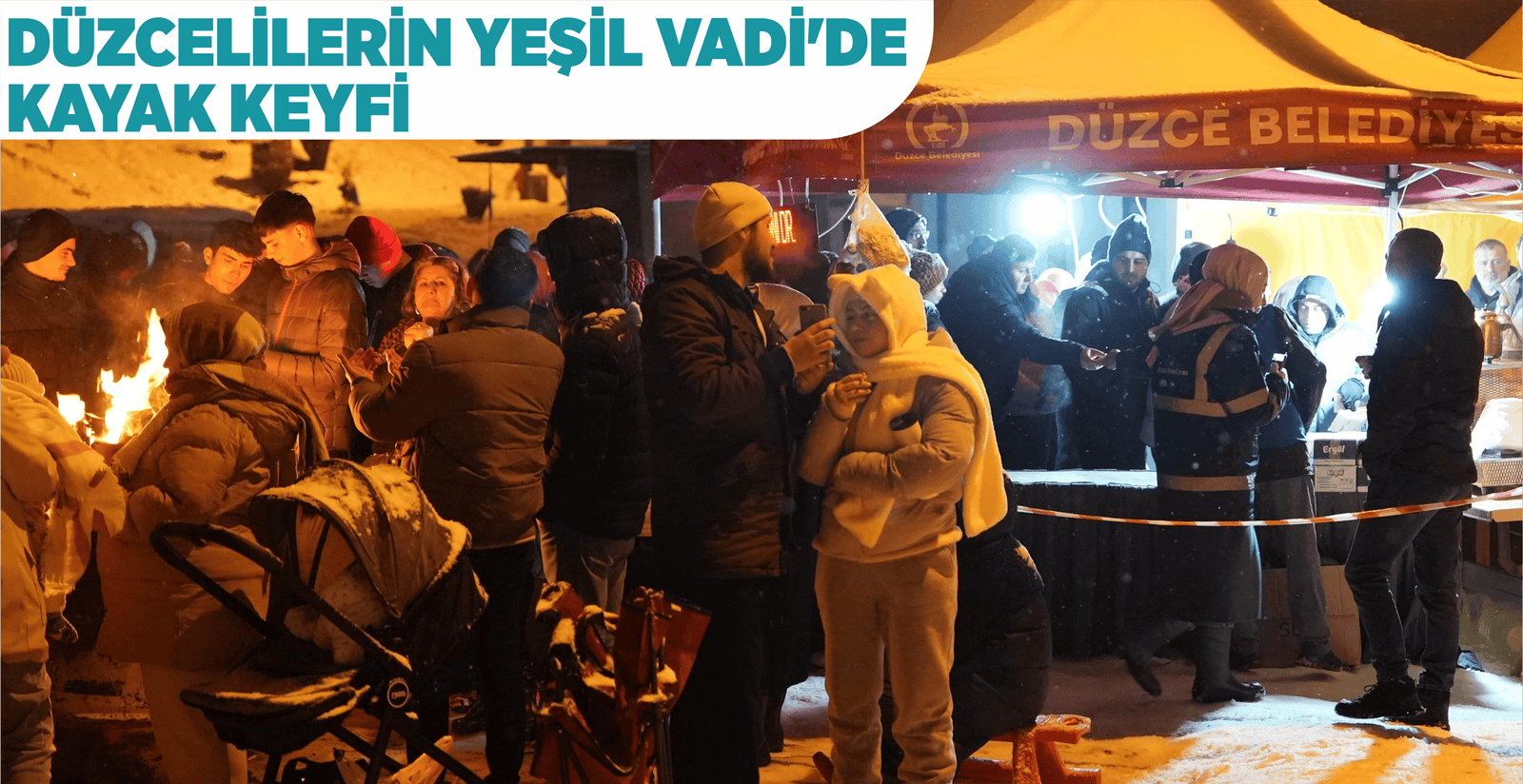 DÜZCELİLERİN YEŞİL VADİ’DE KAYAK KEYFİ YENİ KAYAK MERKEZİ; BAHÇEŞEHİR BÖLGESİ BELEDİYEDEN KAR EĞLENCESİNE TAKVİYE GÖNÜLLERİNCE EĞLENDİLER