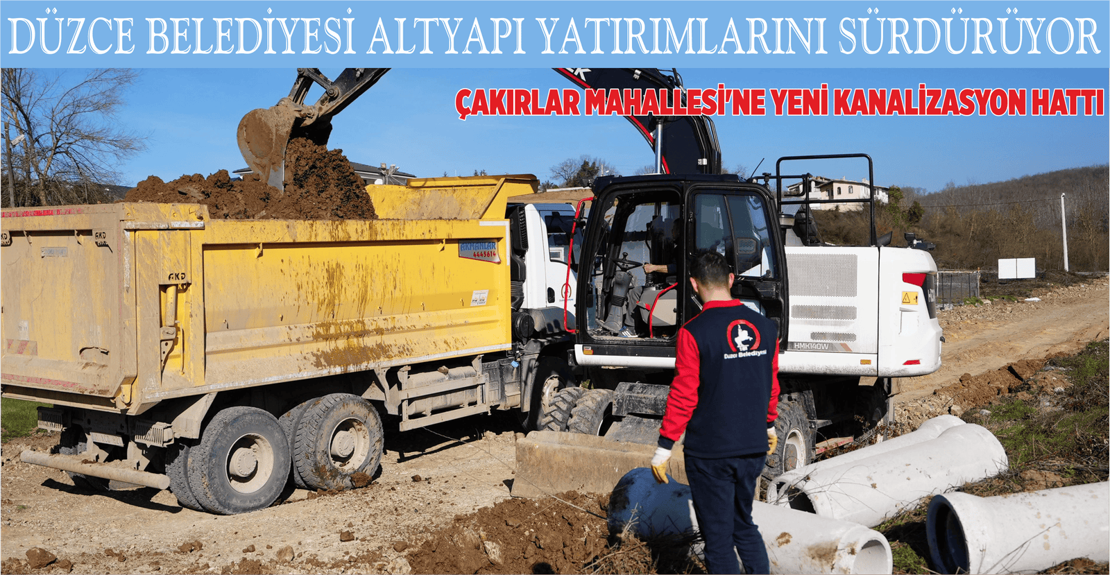 DÜZCE BELEDİYESİ ALTYAPI YATIRIMLARINI SÜRDÜRÜYOR