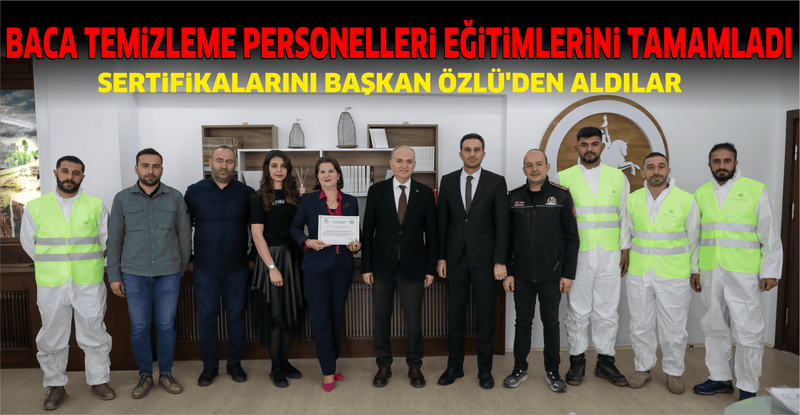 BACA TEMİZLEME PERSONELLERİ EĞİTİMLERİNİ TAMAMLADI