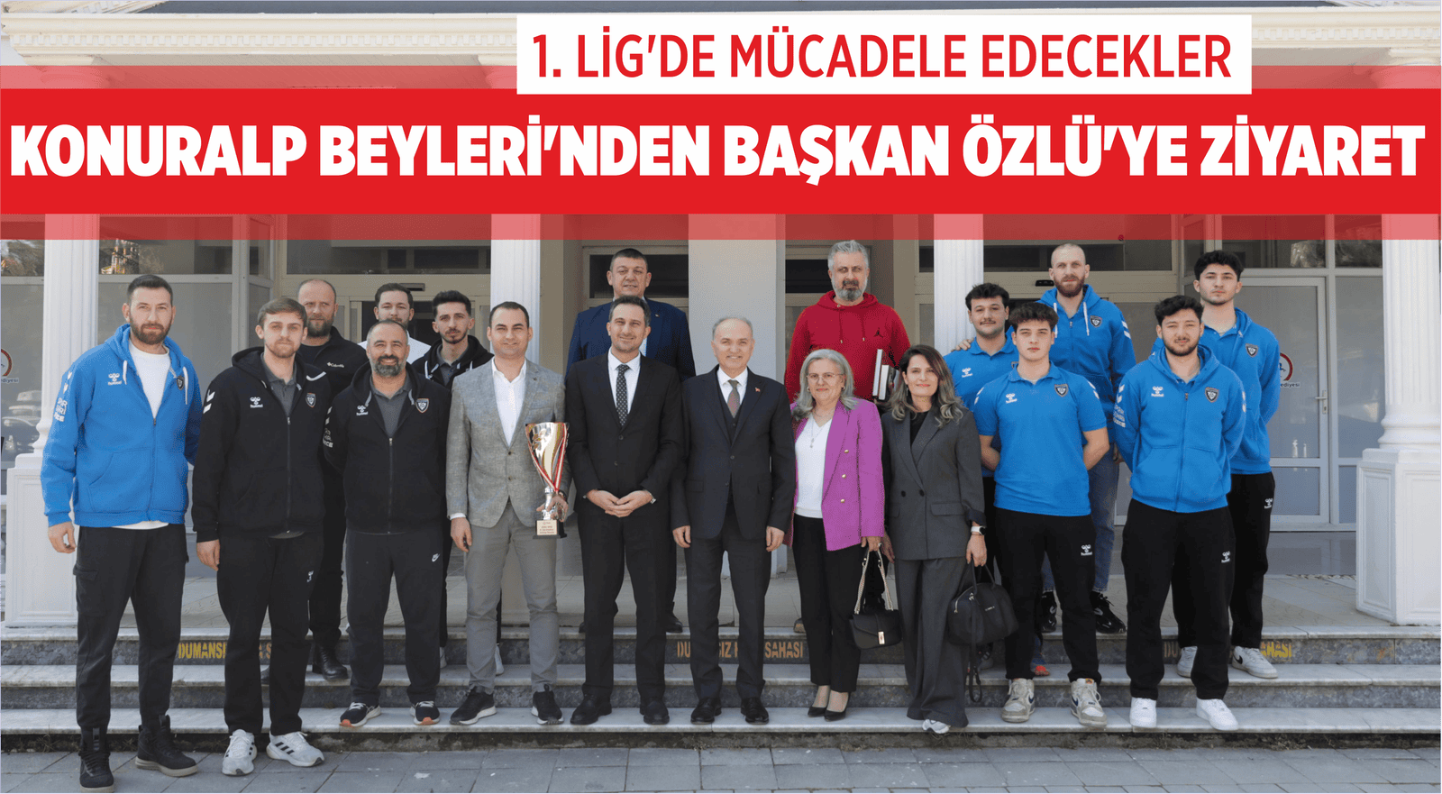 KONURALP BEYLERİ’NDEN BAŞKAN ÖZLÜ’YE ZİYARET