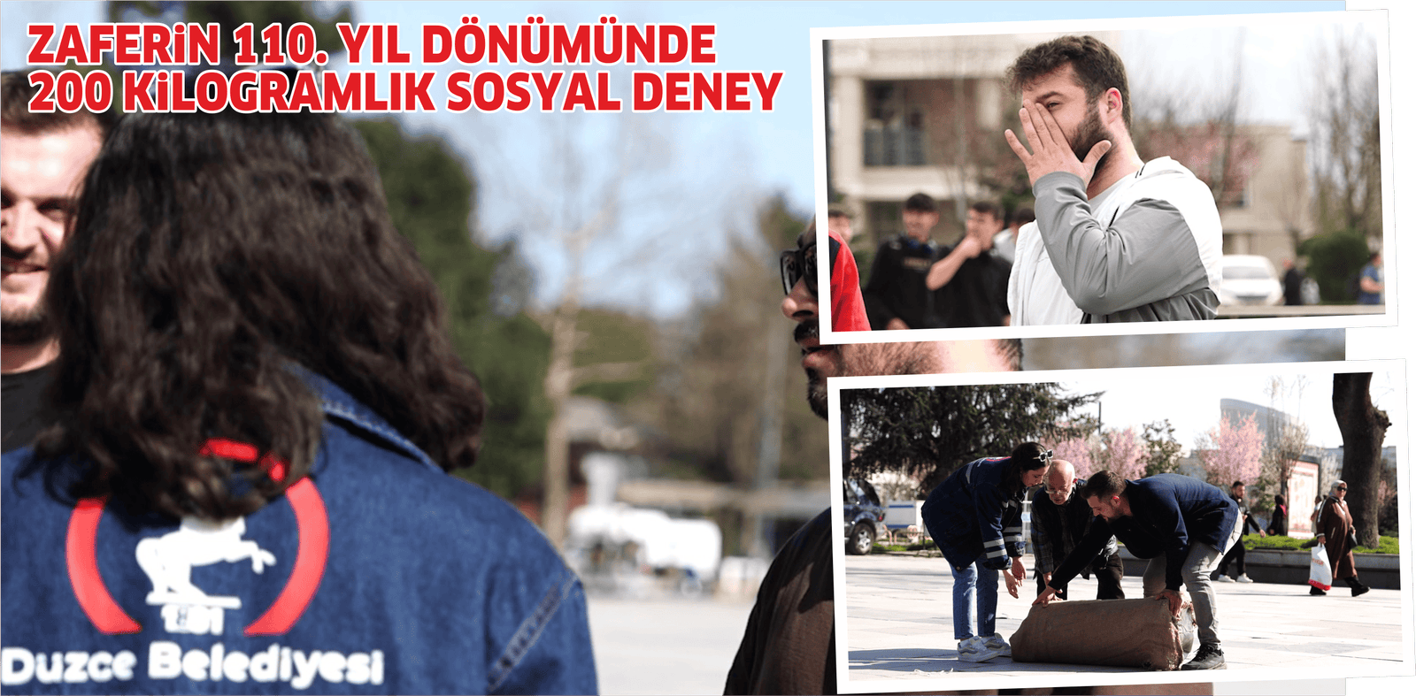 DÜZCE BELEDİYESİ'NDEN ÇANAKKALE ZAFERİ’NİN YIL DÖNÜMÜNDE DUYGULANDIRAN SOSYAL DENEY