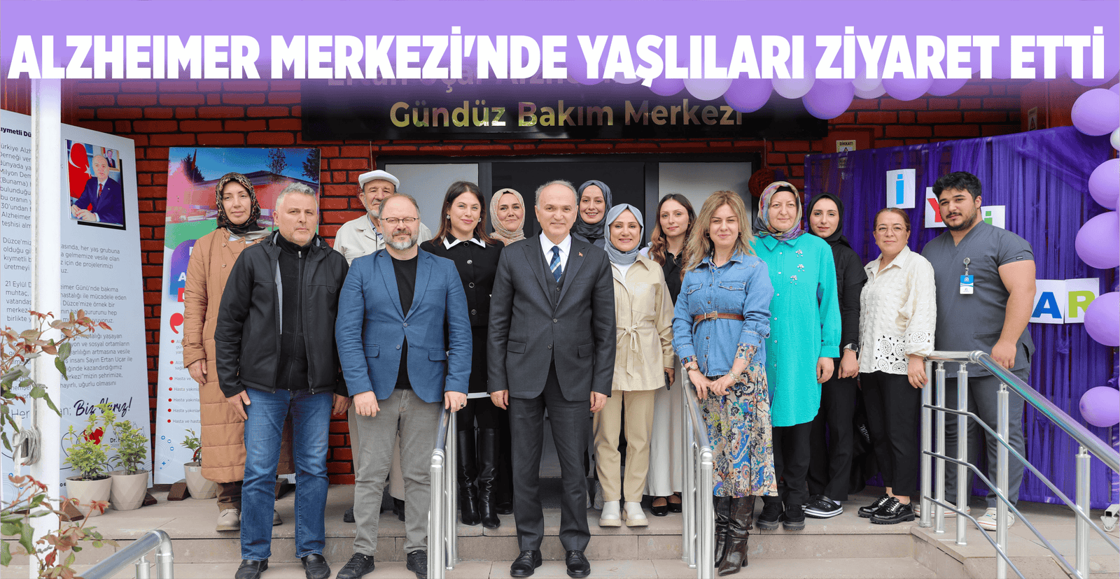ALZHEIMER MERKEZİ’NDE YAŞLILARI ZİYARET ETTİ