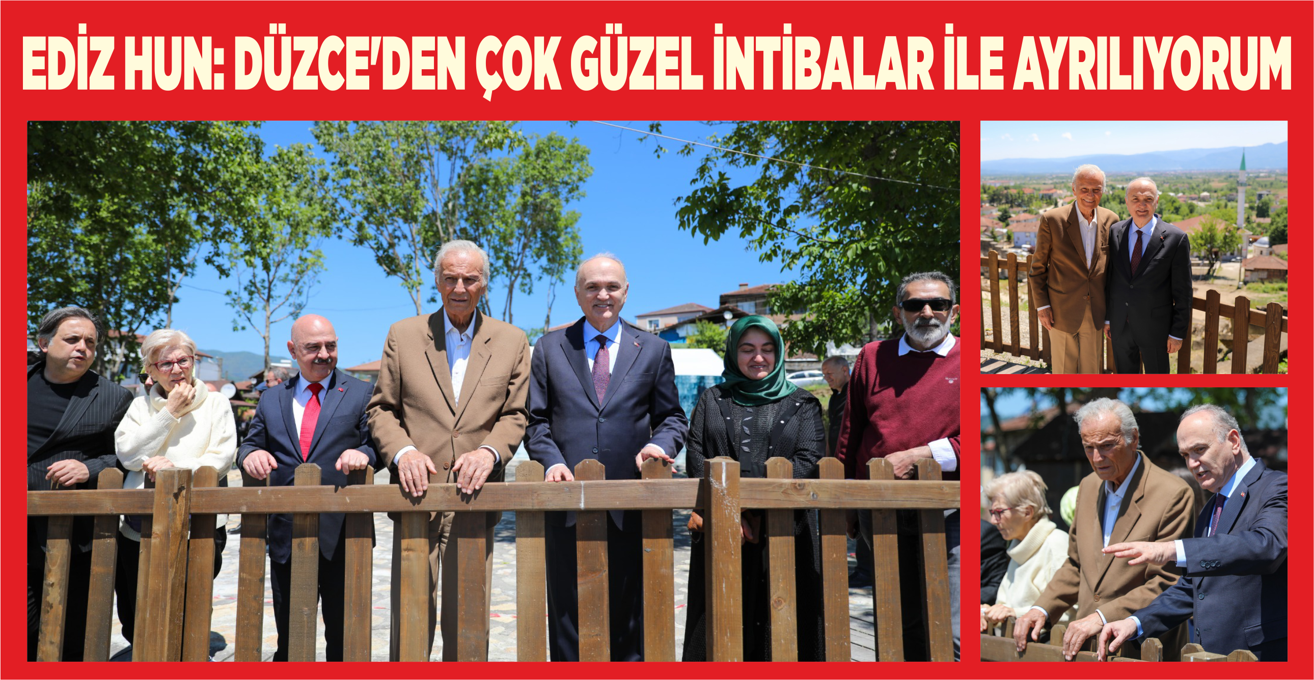 YEŞİLÇAM’IN USTA AKTÖRÜ EDİZ HUN, DÜZCE’NİN TARİHİ VE DOĞASINA HAYRAN KALDI