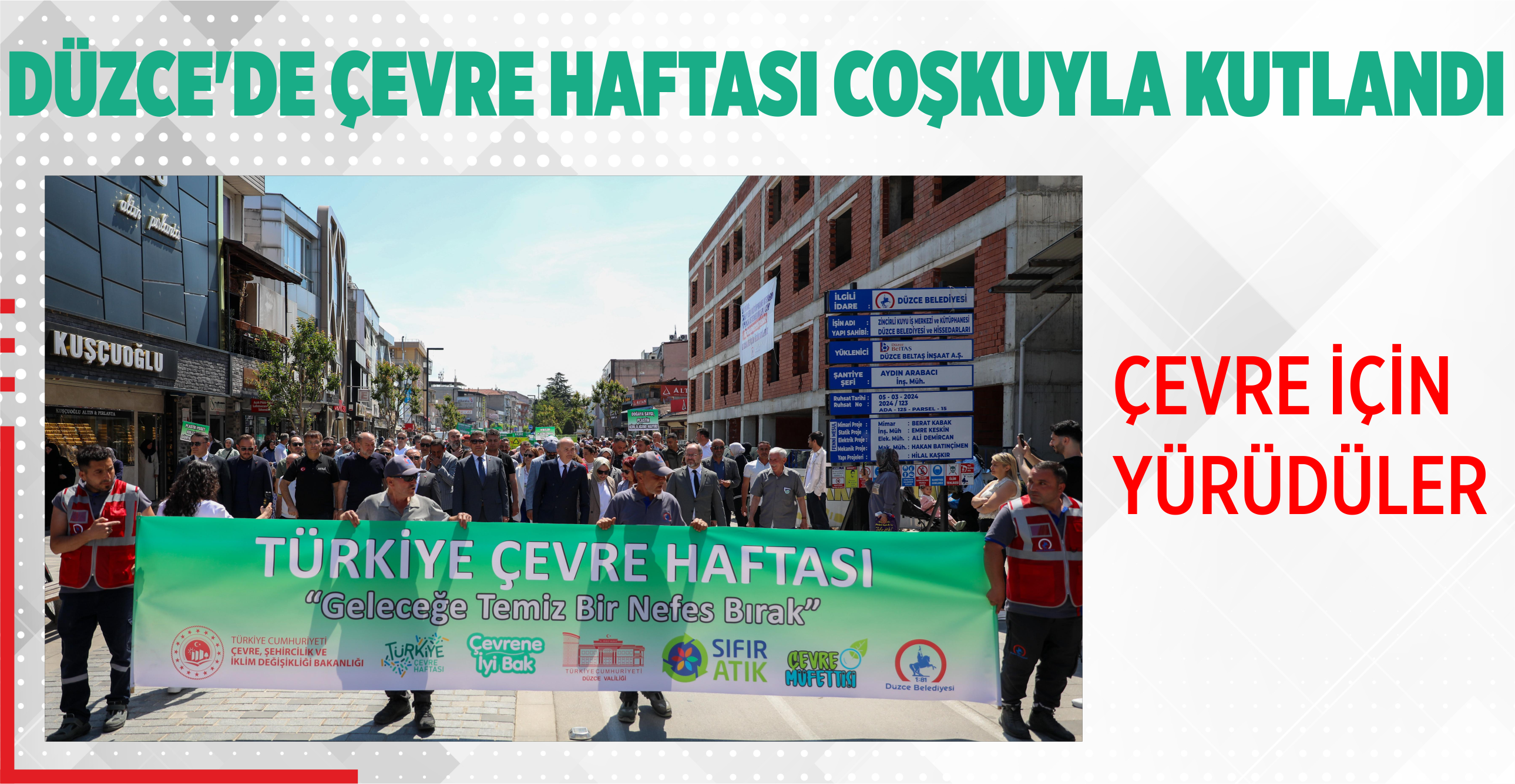 DÜZCE’DE ÇEVRE HAFTASI COŞKUYLA KUTLANDI