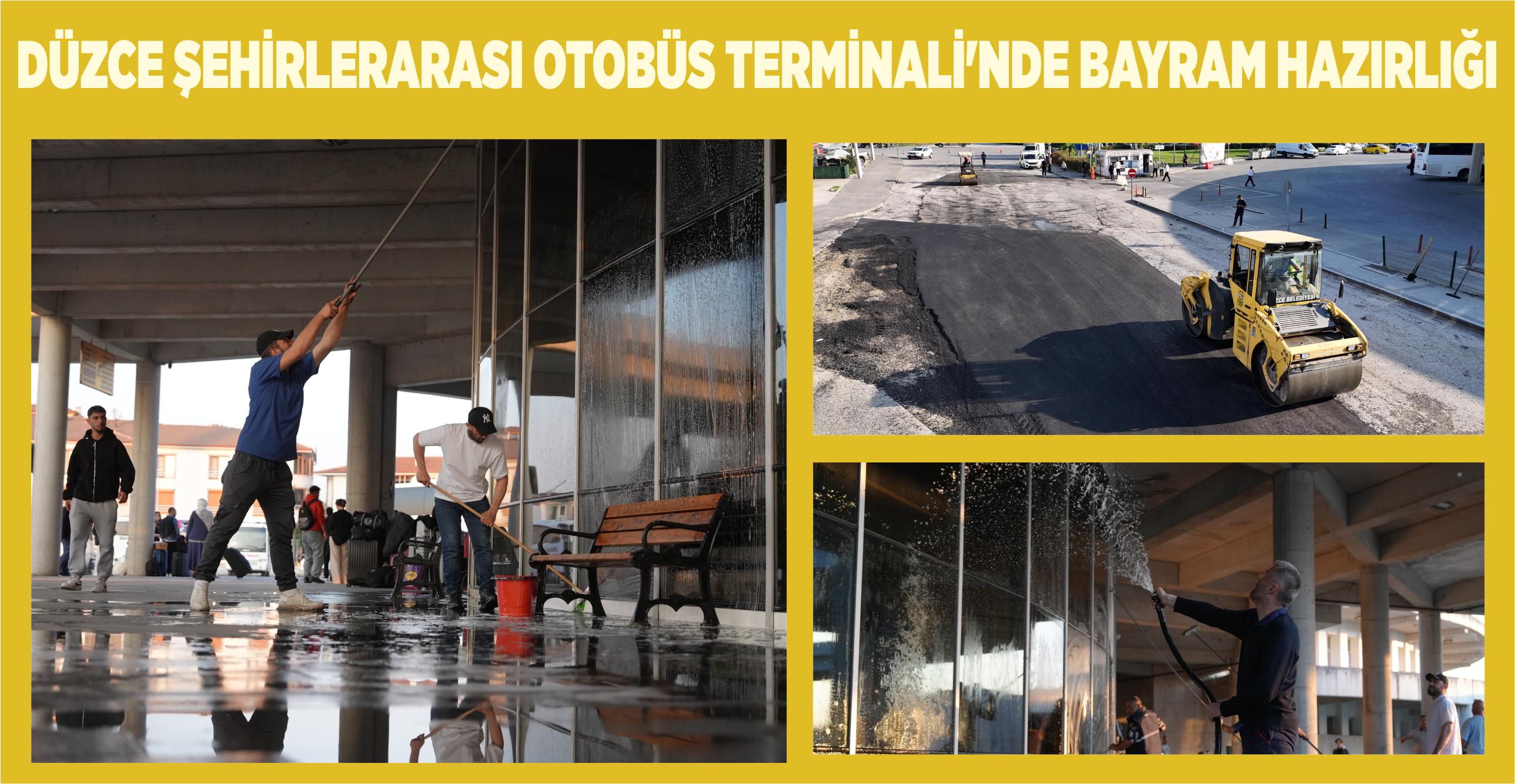 DÜZCE ŞEHİRLERARASI OTOBÜS TERMİNALİ'NDE BAYRAM HAZIRLIĞI