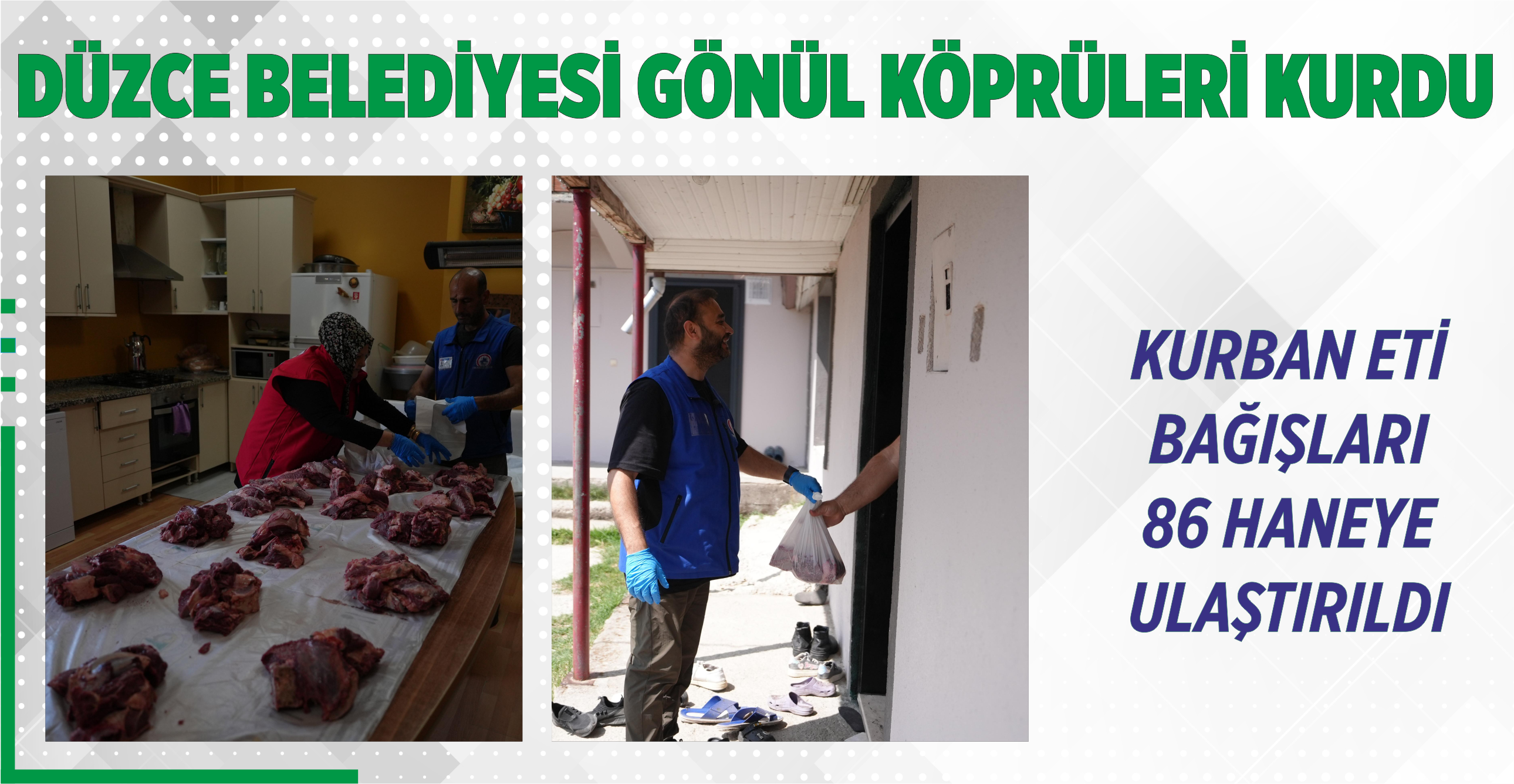 DÜZCE BELEDİYESİ GÖNÜL KÖPRÜLERİ KURDU