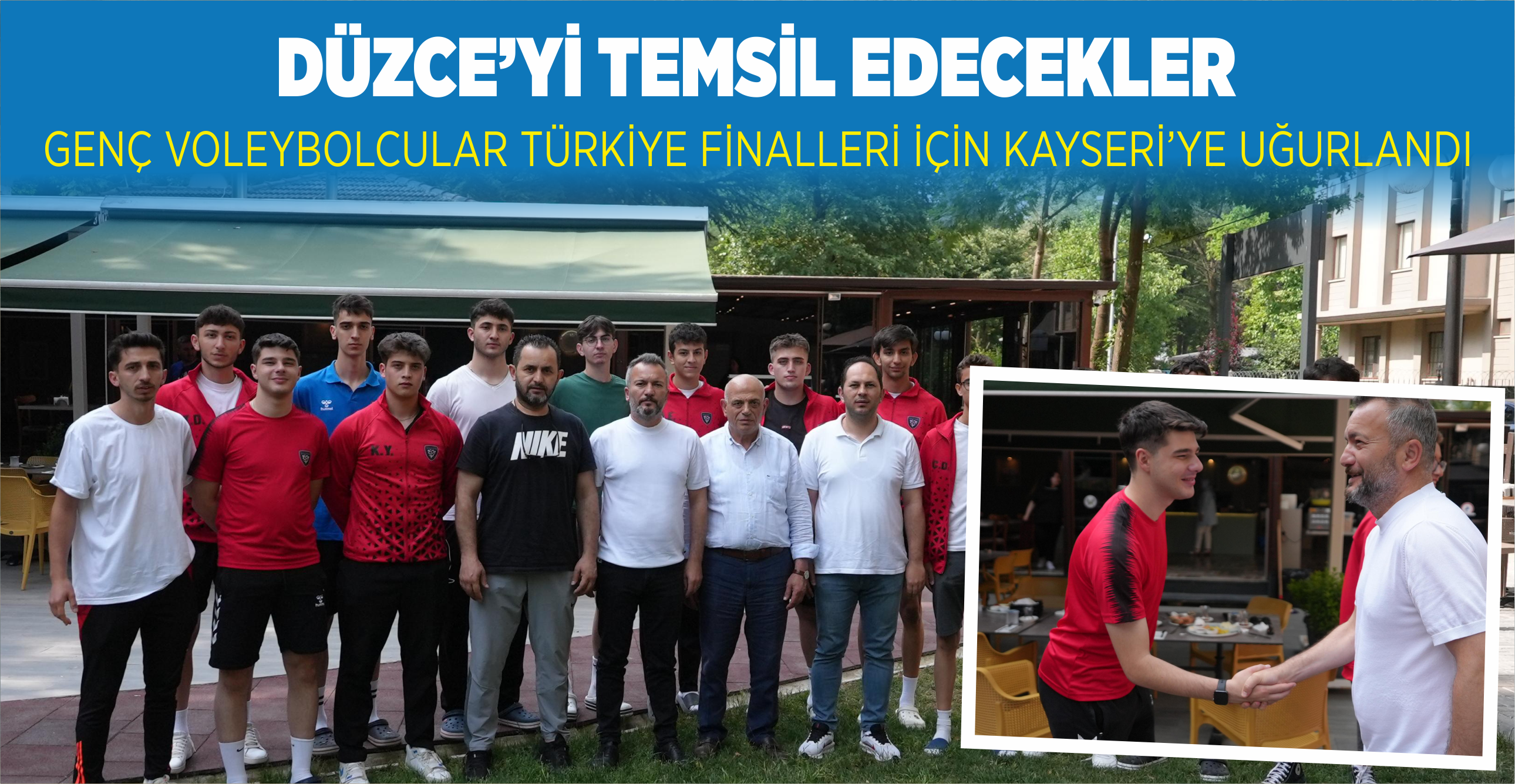 GENÇ VOLEYBOLCULAR TÜRKİYE FİNALLERİ İÇİN KAYSERİ’YE UĞURLANDI