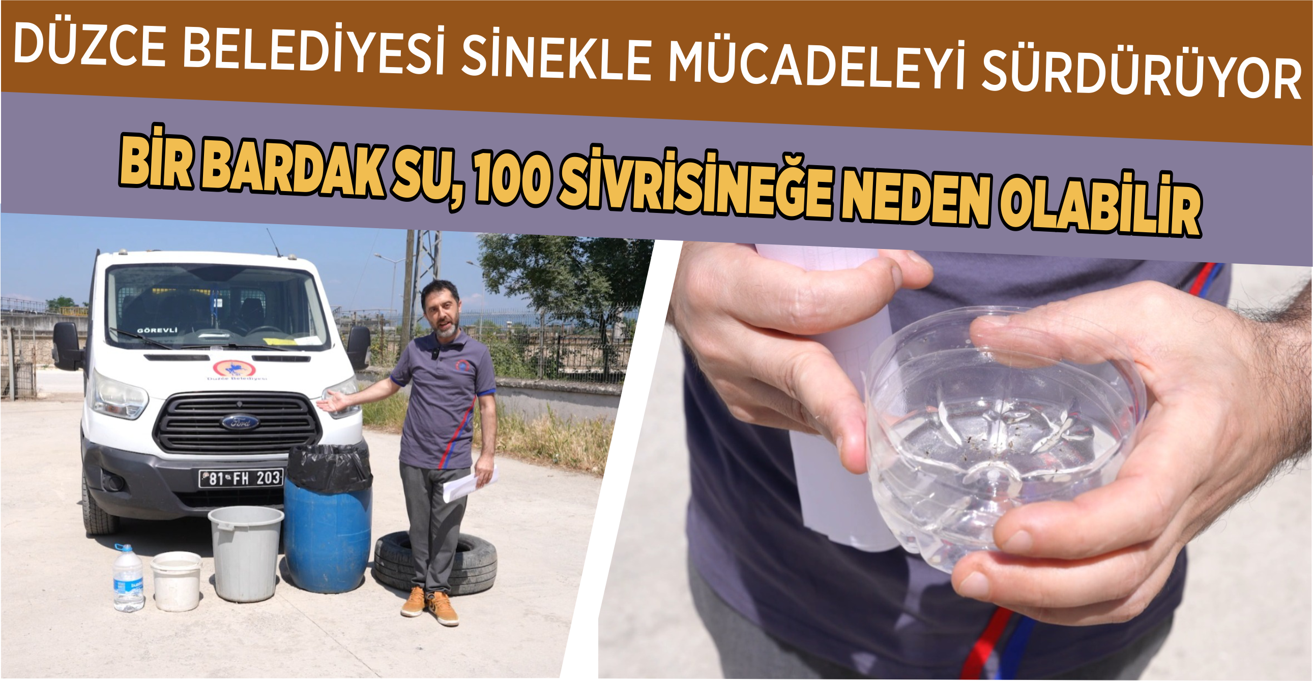 DÜZCE BELEDİYESİ SİNEKLE MÜCADELEYİ SÜRDÜRÜYOR