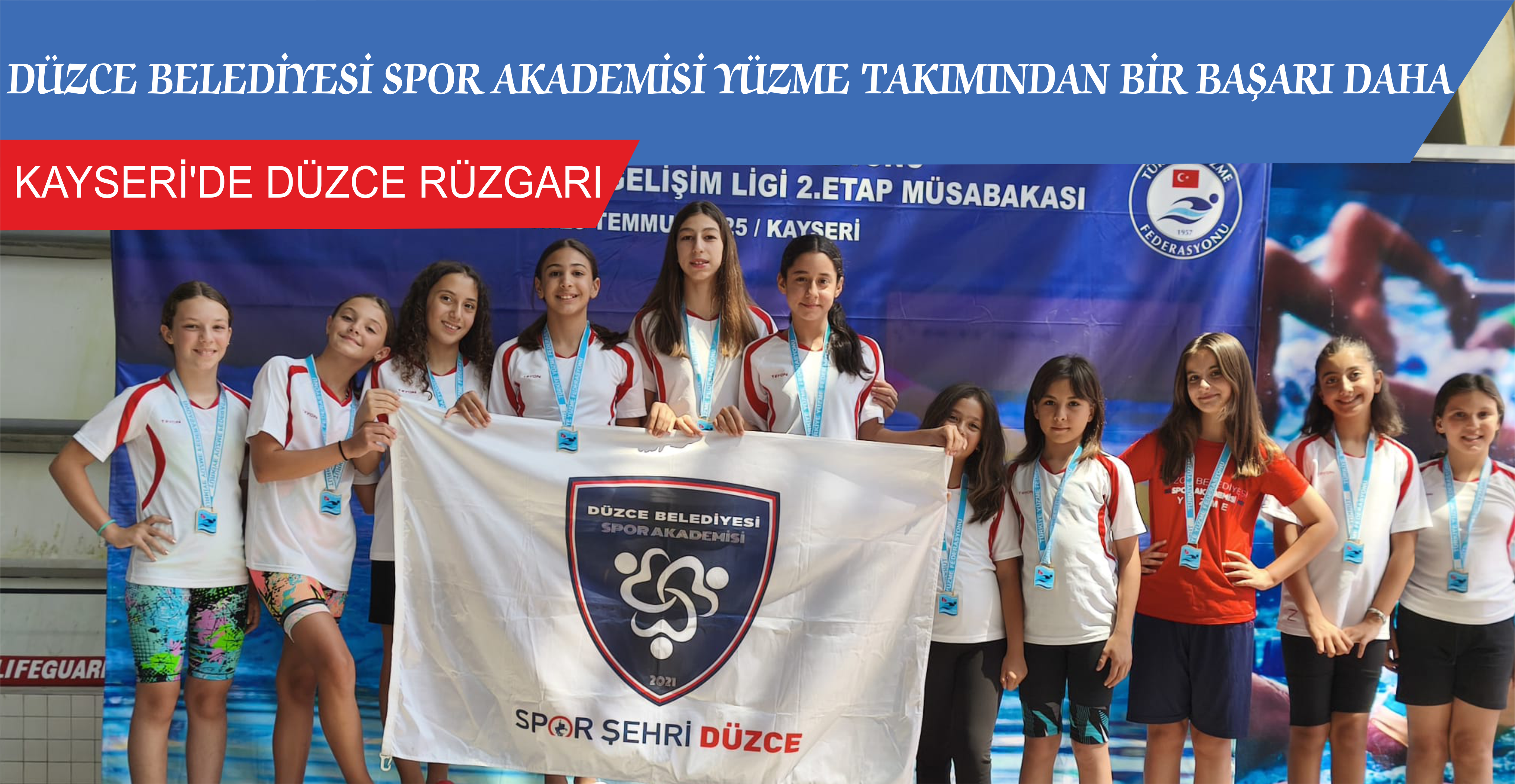 DÜZCE BELEDİYESİ SPOR AKADEMİSİ YÜZME TAKIMINDAN BİR BAŞARI DAHA